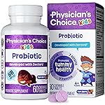 Physician\'s CHOICE Probiotics for Kids - 7 Diverse Strains, Organic Prebiotics, Vitamins & Minerals - Clinically Studied L. Rhamnosus - Immune & Digestive Support - No Sugar or Artificial Dyes - 60ct