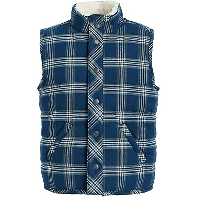 Пальто Janie and Jack Plaid Puffer Vest (Toddler/Little Kid/Big Kid)