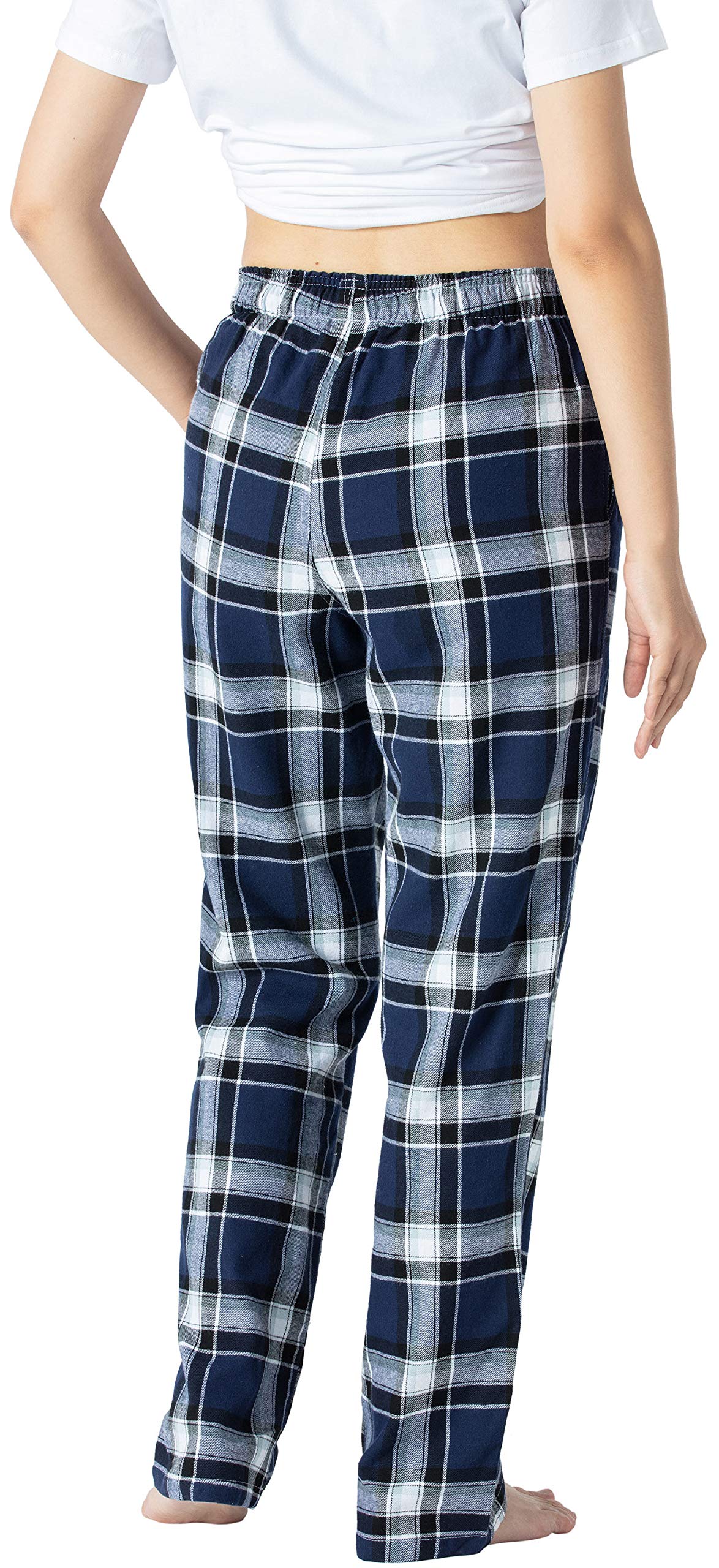 AIRIKE Mujer Pantalón de Pijama Largos Algodón Patalones a Cuadros Suaves