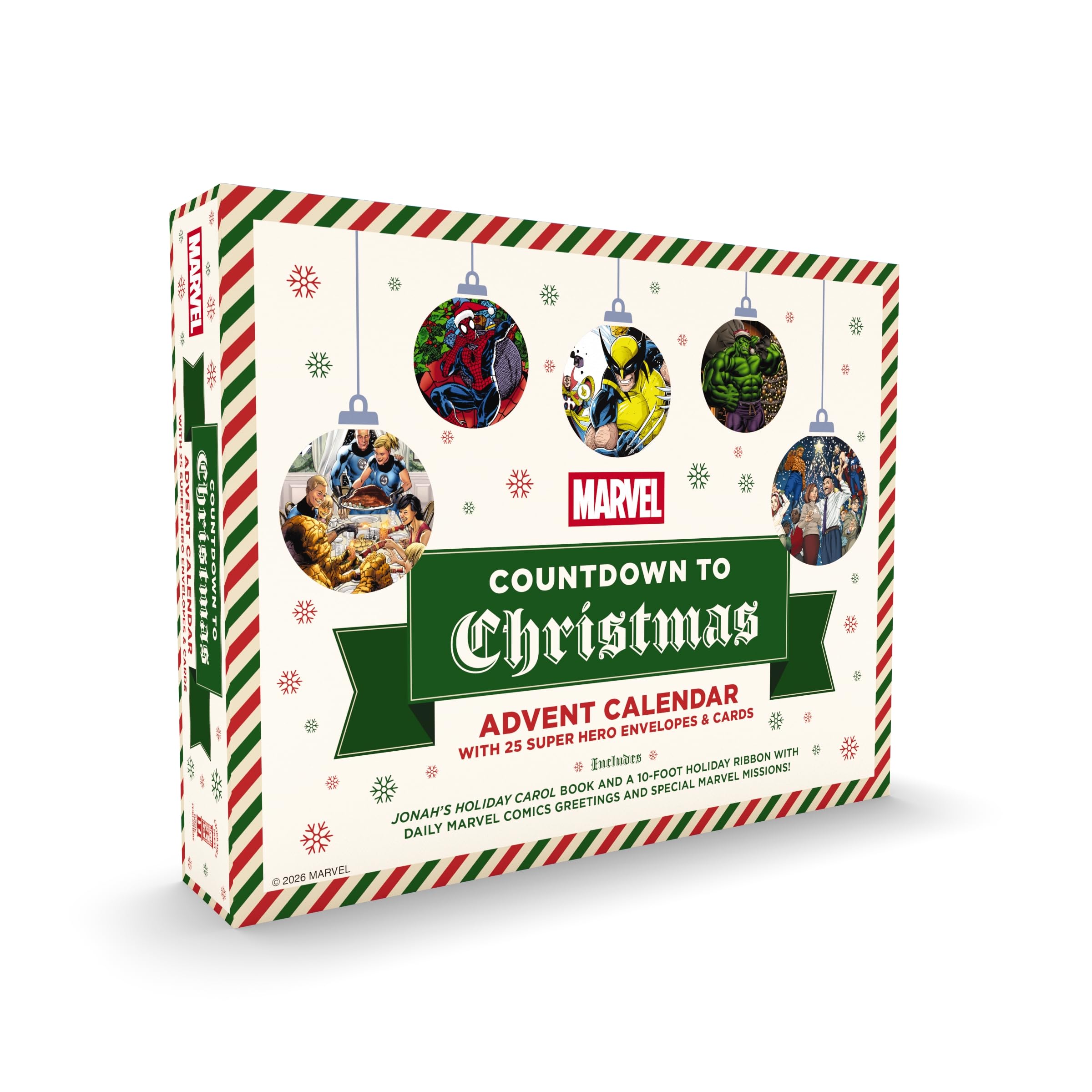 Marvel Countdown to Christmas: Advent Calendar with 25 Super-Hero Envelopes and Cards
