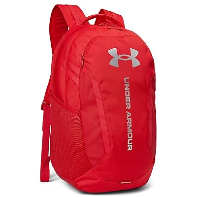 Under Armour Hustle 6.0 Backpack Backpack Bags Red/Red/Metallic Silver, Polyester