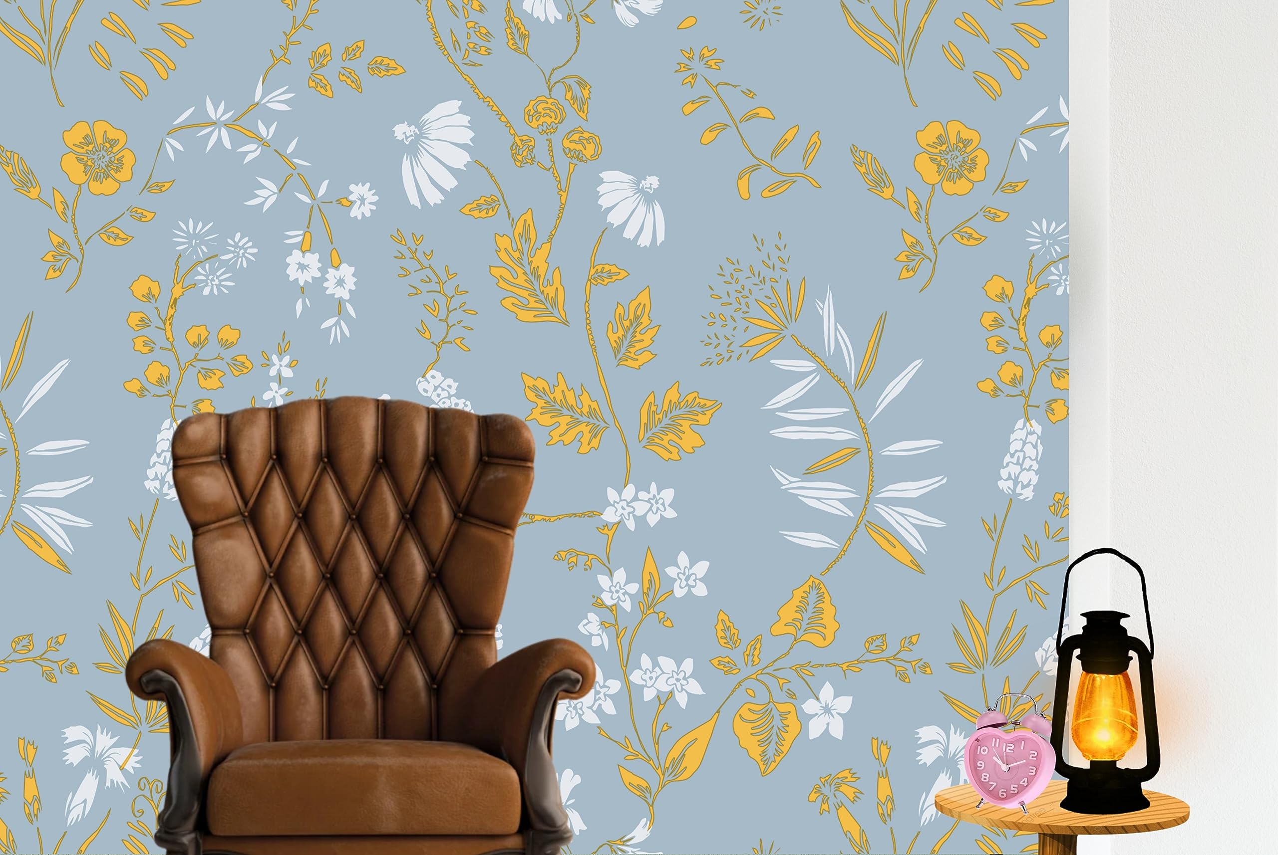 A WALLS DREAM Blue Floral 200 * 45cm Self Adhesive Wallpaper (B0CX1WNDM2) Amazon Price History, Amazon Price Tracker