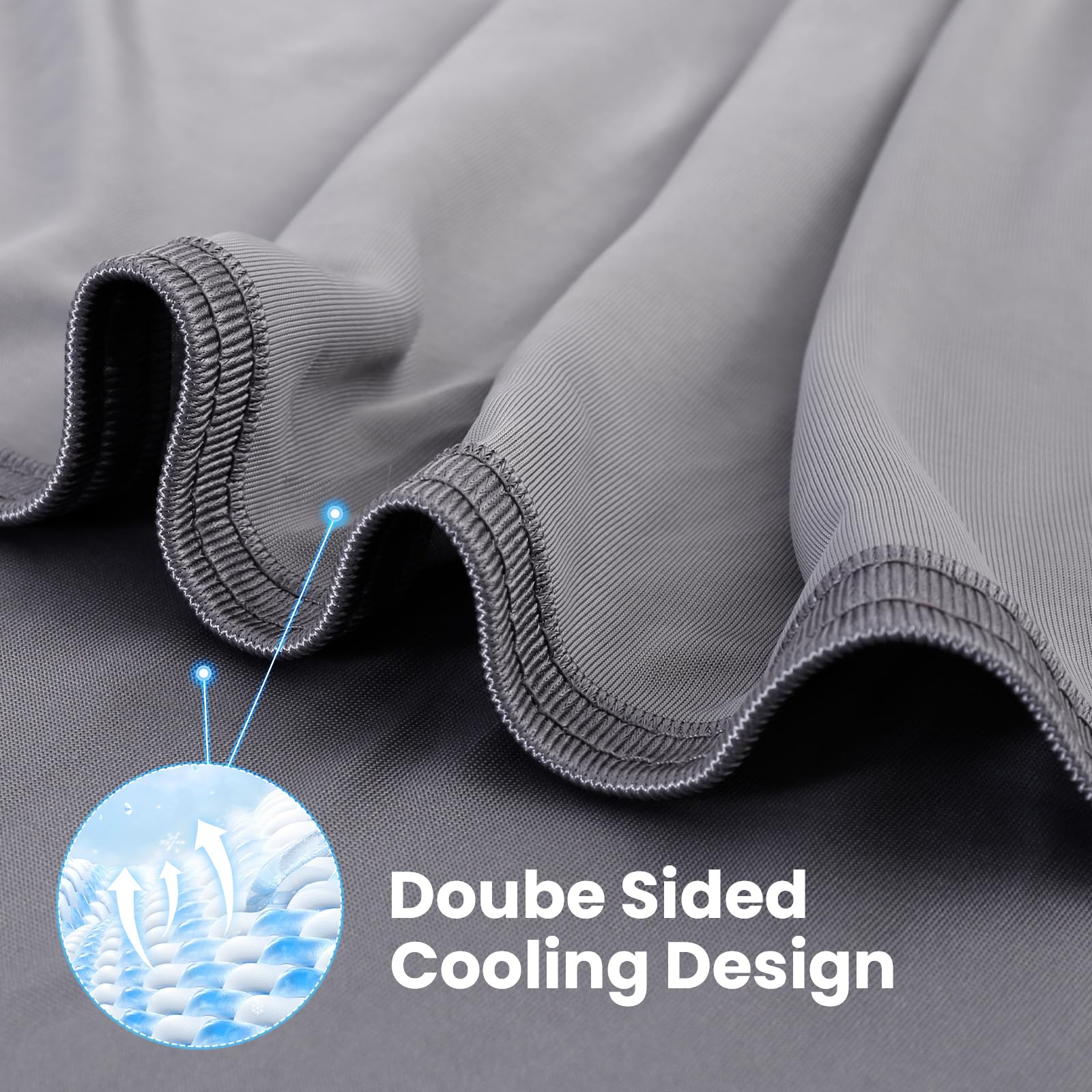 Elegear Cooling Blanket for Night Sweats Q-Max 0.5 Arc-Chill 3.0 Cool Fiber Summer Throw for Bed Sofa Chair Travel Adult Kids Hot Sleeper - Image 3