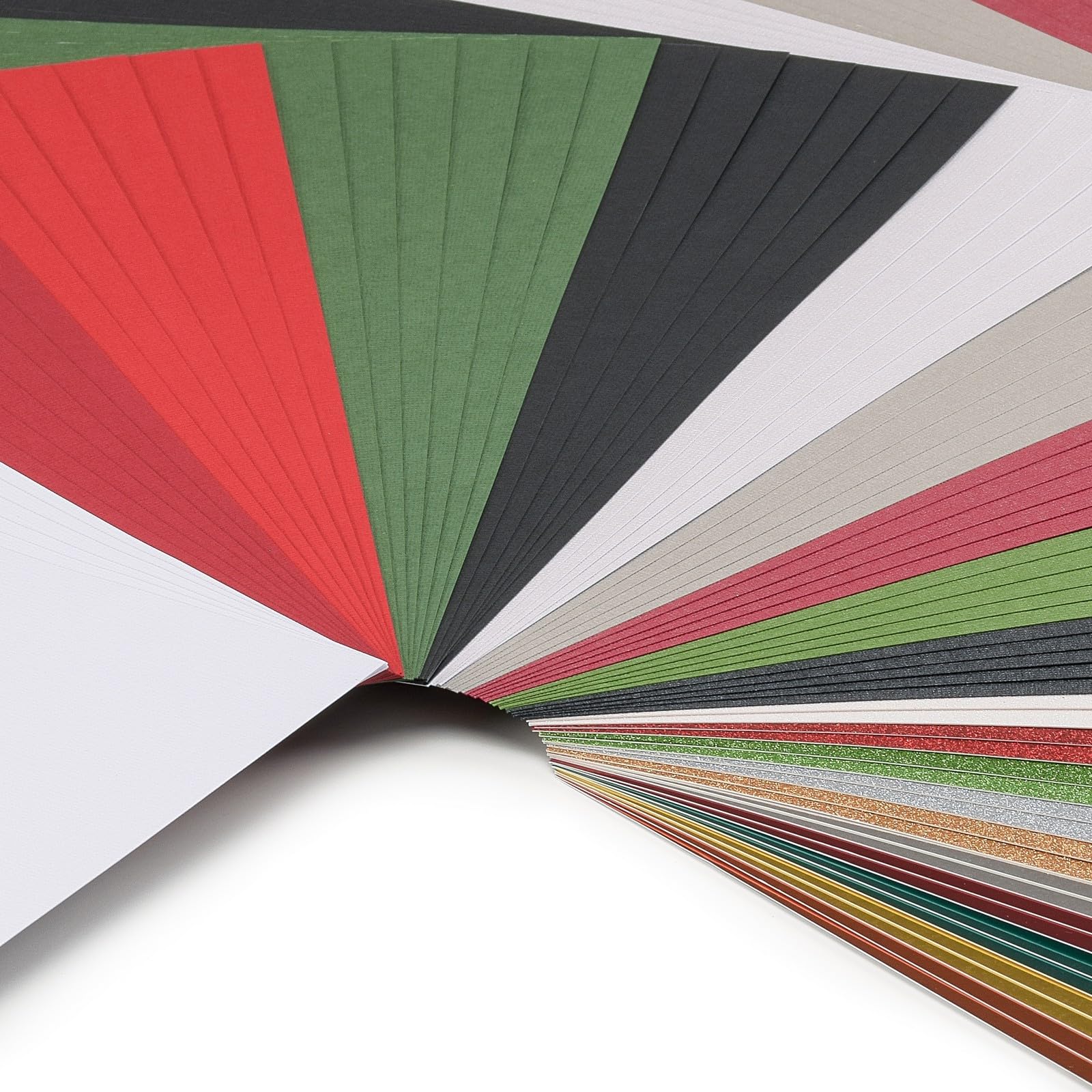 Vaessen Creative Florence Tonkarton - Bastelkarton A4 - Bastelpapier 75 Bögen - 20 Farben - Scrapbook Papier für Karten Basteln, Stanzen und Papierbasteleien - Textur, Perlmutt, Glitzer und Metallic
