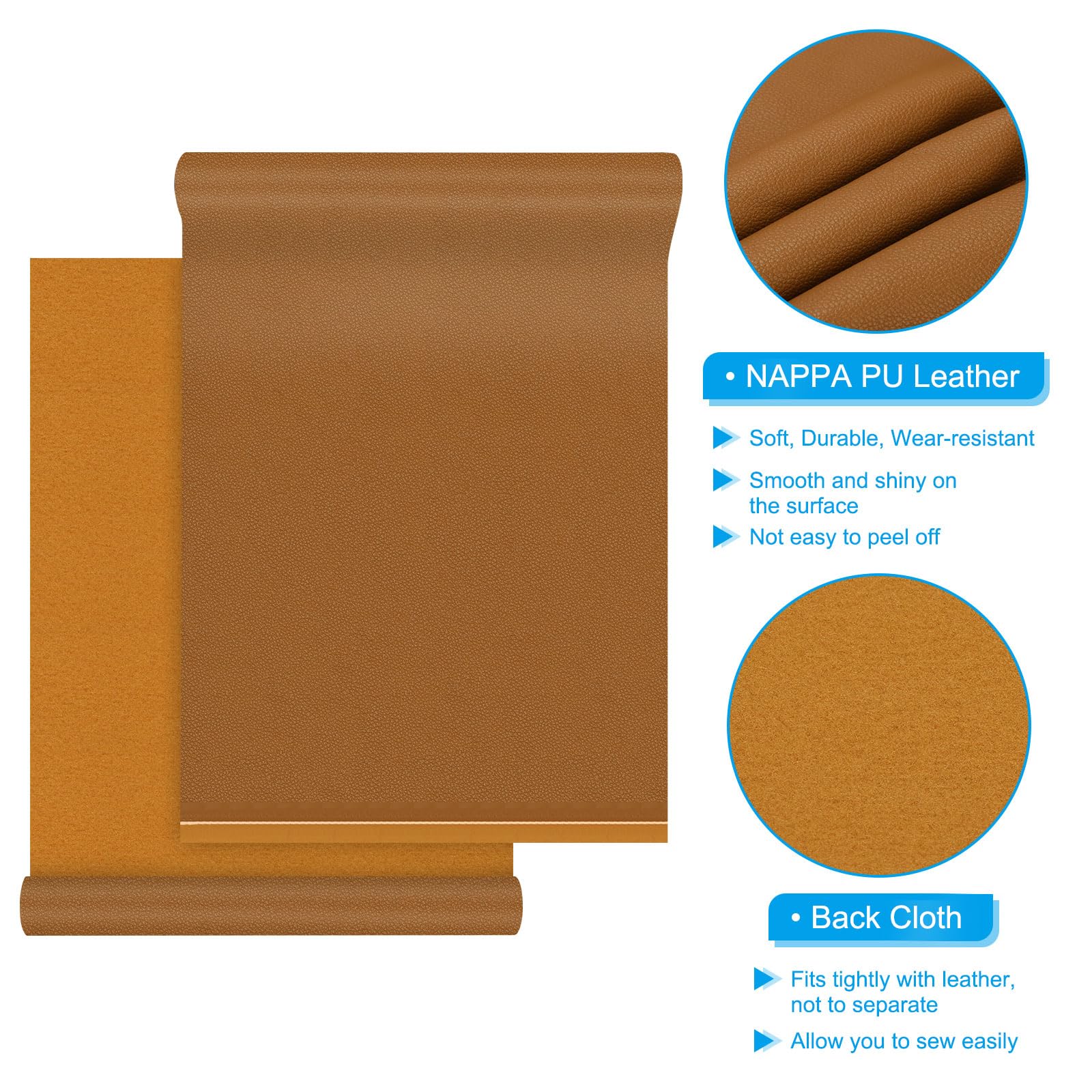 PATIKIL 54x19.7x0.05 Inch Faux Leather Sheets - Image 3