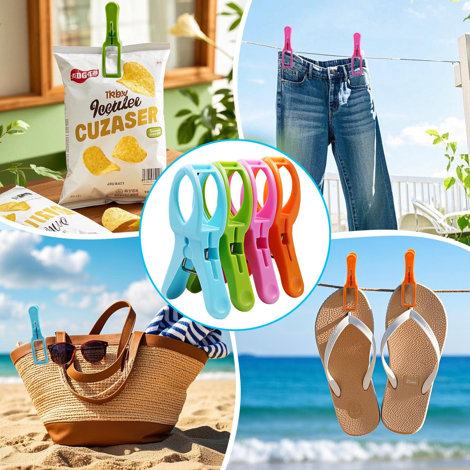 Beach Must Haves Pack Towel Band For Beach Pool Lounge Chair