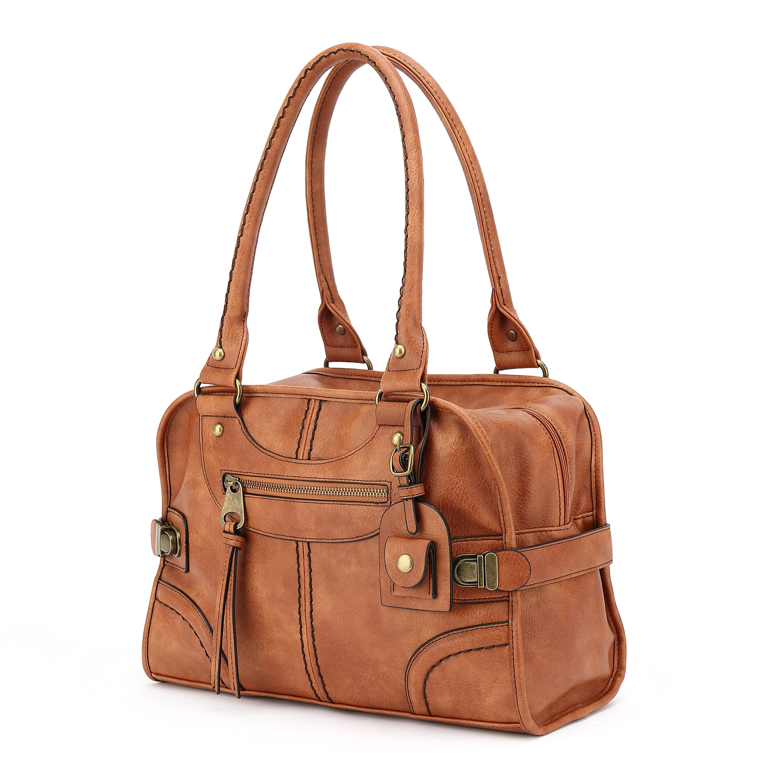 Scarleton Vintage Purses for Women, Top Handle Satchel Bag, Multi Pocket Crossbody Bags for Women, Shoulder Bag Tote, H1068