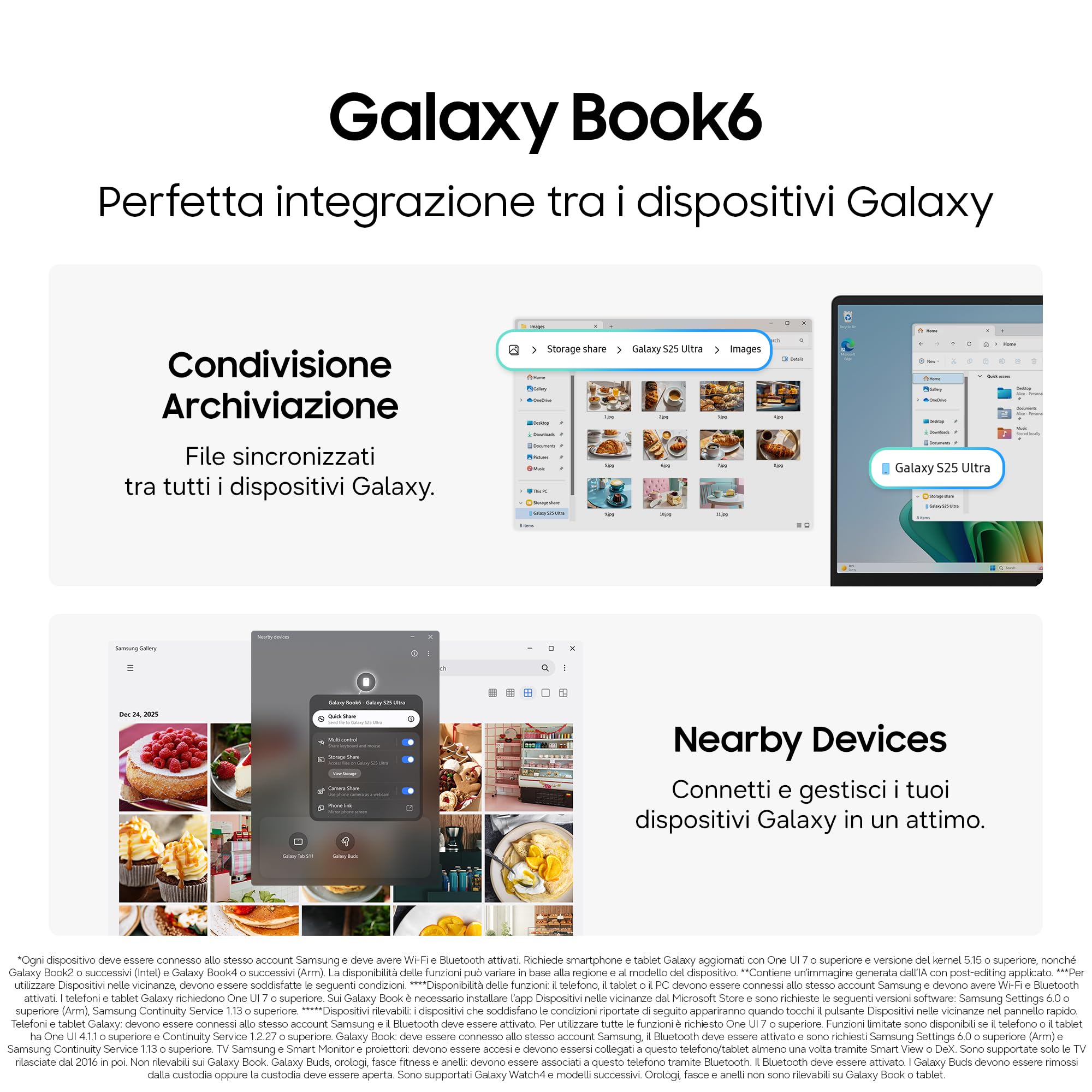 Samsung Galaxy Book6 (14", Ultra 5 325, 16GB), Copilot+PC [ver. Italiana] | Processore lntel Core Ultra 5 325, 256GB, Batteria Lunga Durata, Portatile, Design Sottile, Display IPS, Galaxy AI, Gray