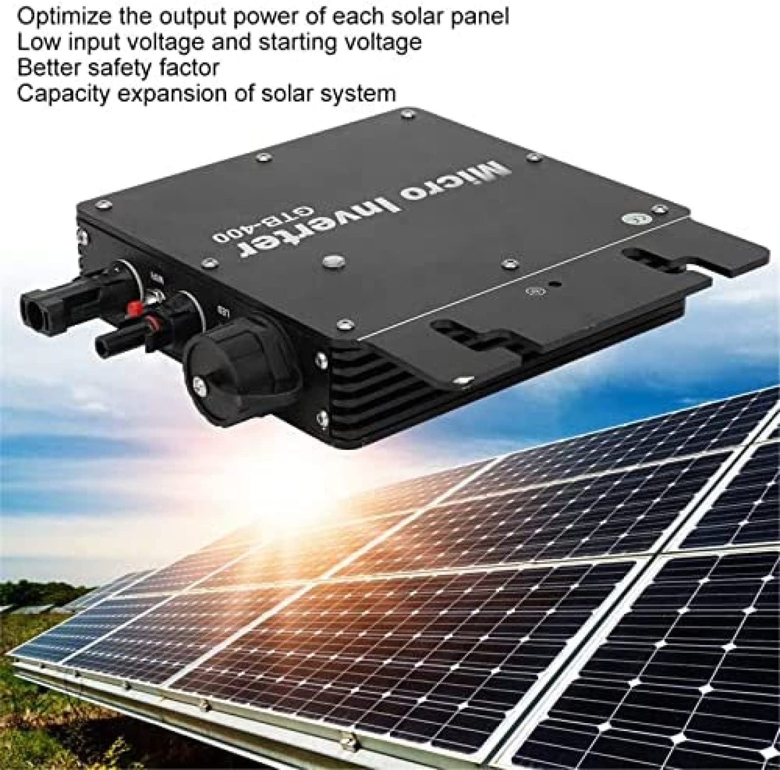 Mikroinwerter sieci słonecznej, 400 W, 600 W, 700 W, 800 W, 1200 W Sterowanie przez WIFI 120 V 230 V Automatyczna identyfikacja Mikroinwerter mocy, 400 W