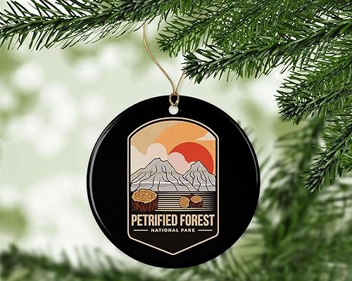 Miniatura 2 de Adorno del parque nacional del bosque petrificado, regalo del parque nacional del bosque petrificado, adorno de Navidad de bosque petrificado,