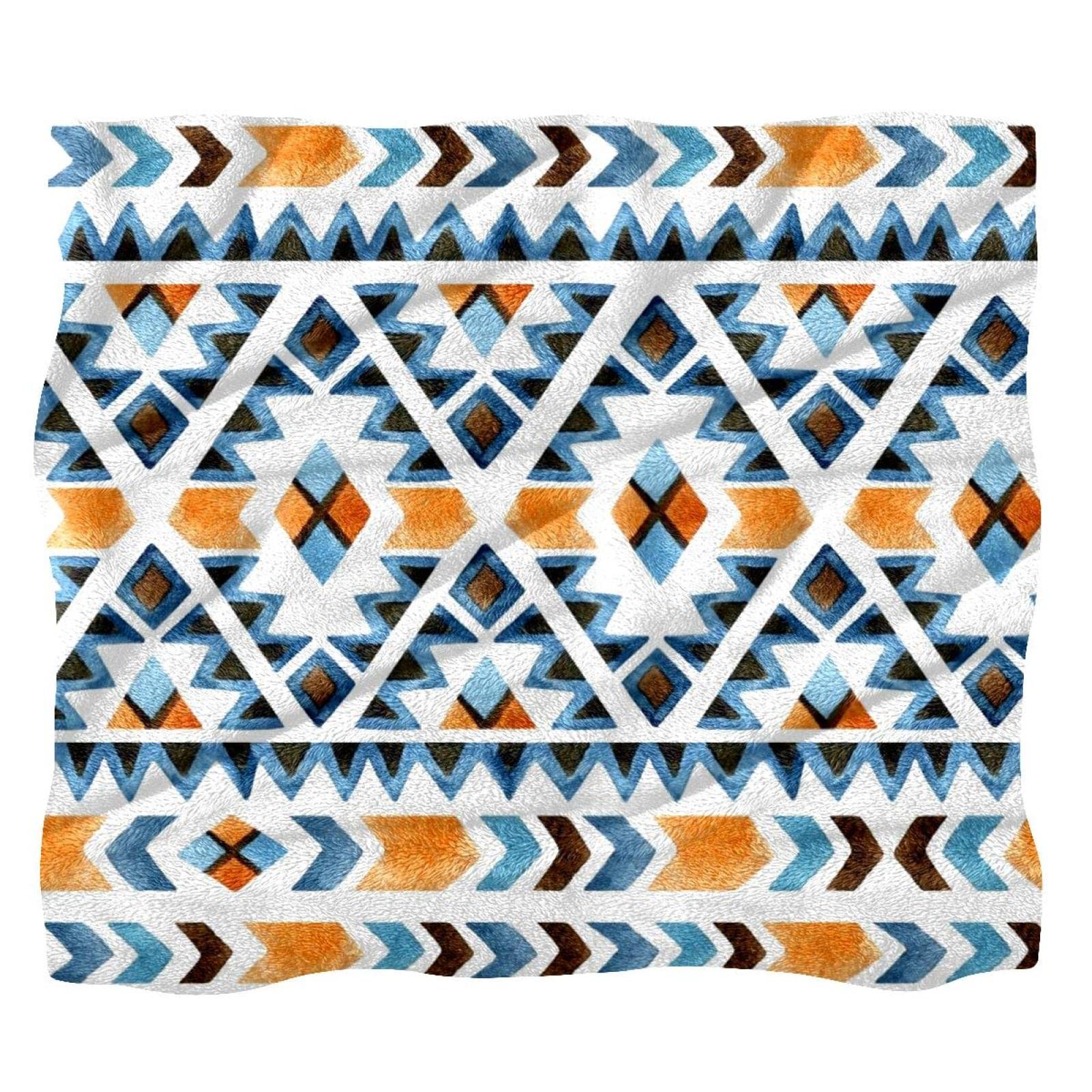 Copridivano In Stile Etnico Americano, Coperta Per Divano In Jacquard Di Zucchero Lavorato A Maglia A Copertura Totale 130x180 Cm 89797908