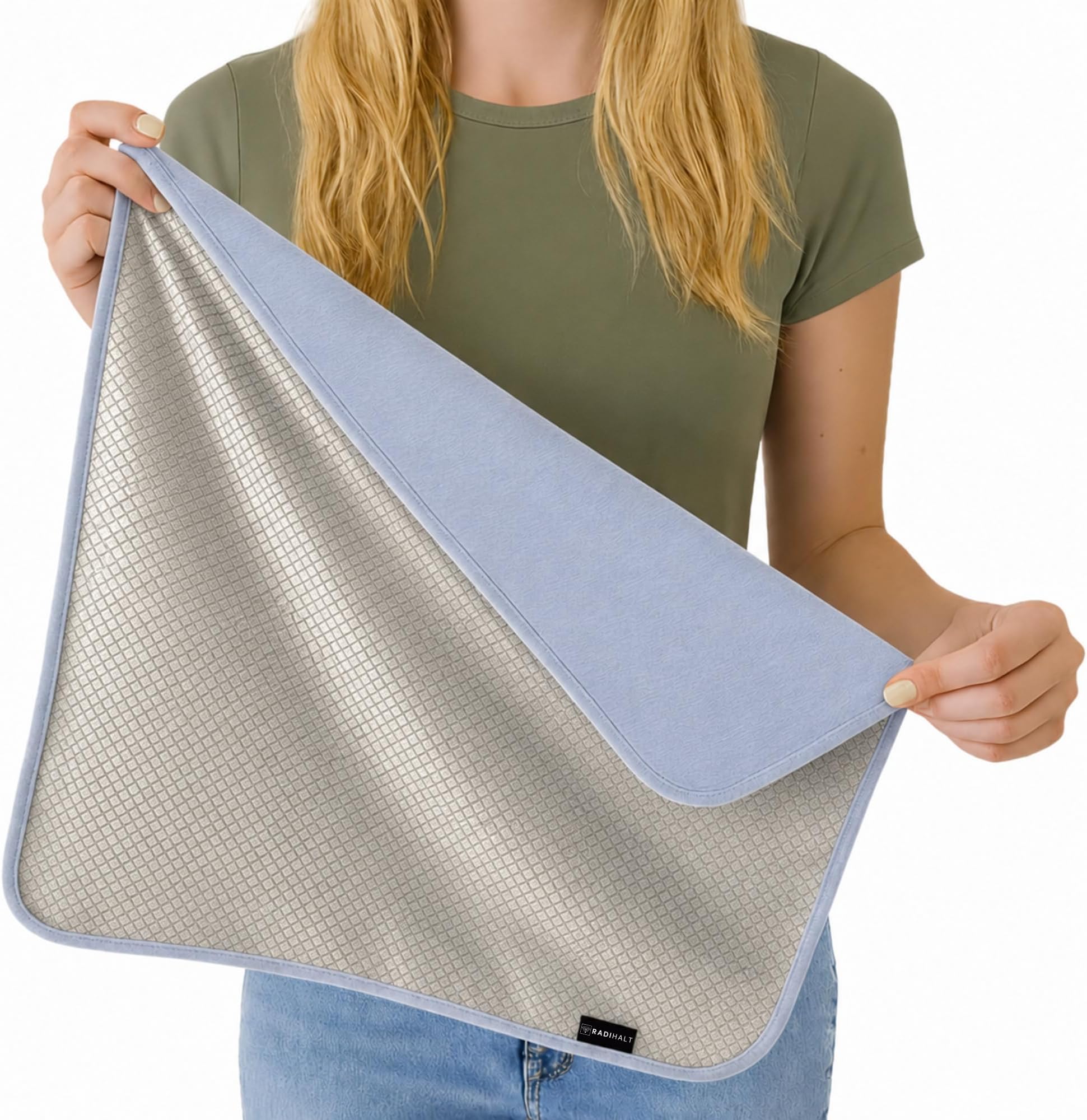 RADIHALT EMF Protection for Cell Phone - EMF Blanket Blocker with Faraday Fabric for Radiation Protection While Using Your Laptop and Phone