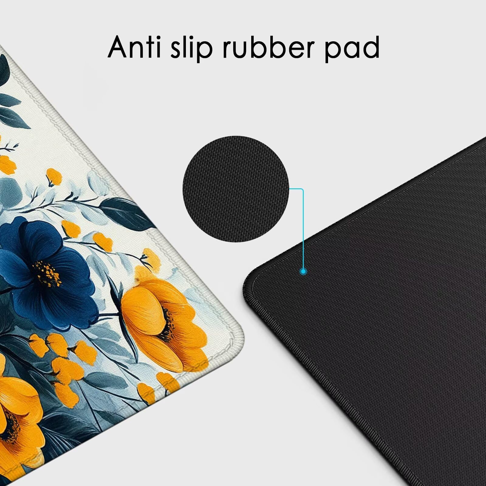 Duża podkładka pod mysz na biurko, 1400 x 600 x 3 mm, gamingowa podkładka pod mysz, antypoślizgowa podstawa, zszyte krawędzie, zwiększona precyzja, mata komputerowa, mata ochronna na biurko