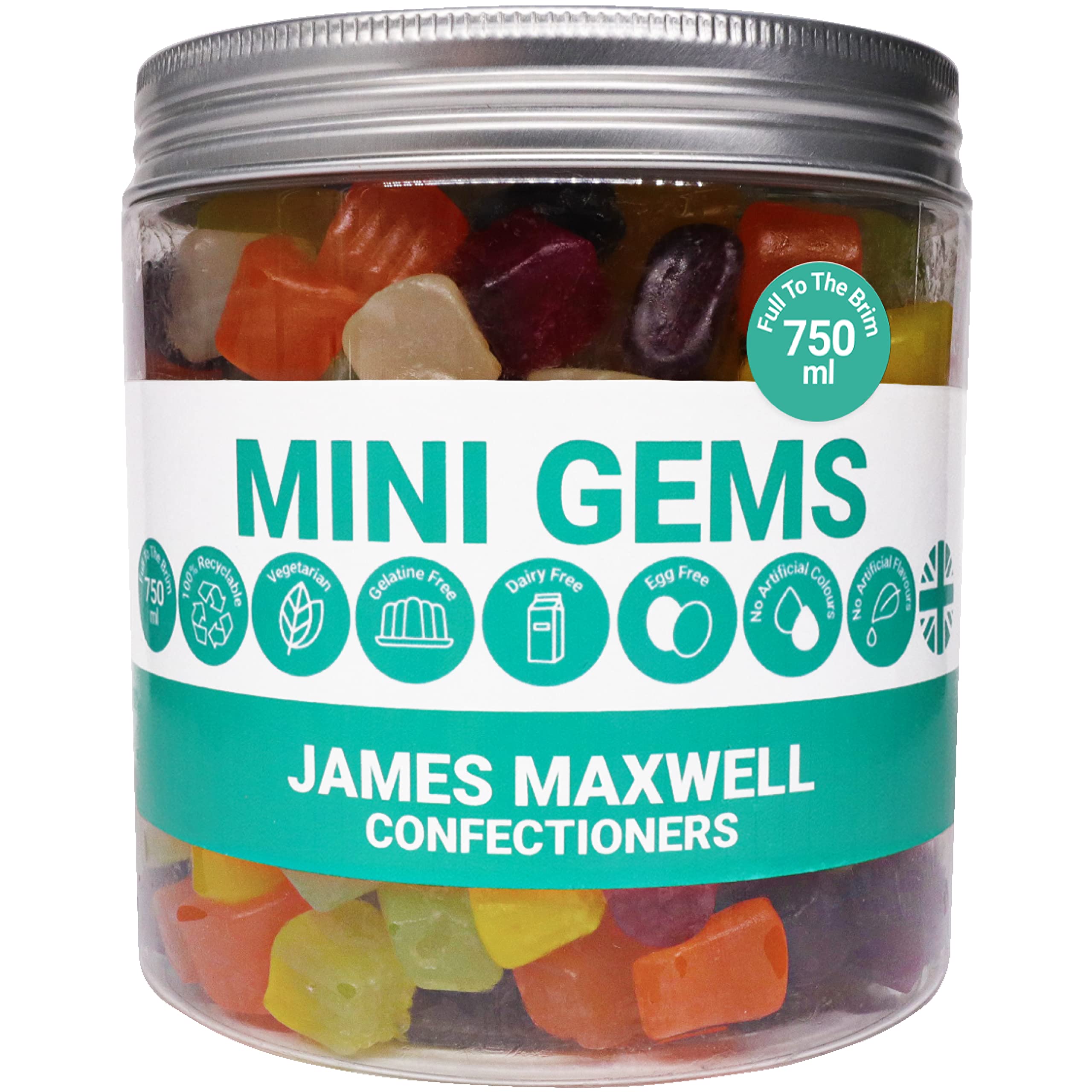 Buy Midget Gems Vegetarian & Gluten Free Natural Gummy Sweets in Tubs