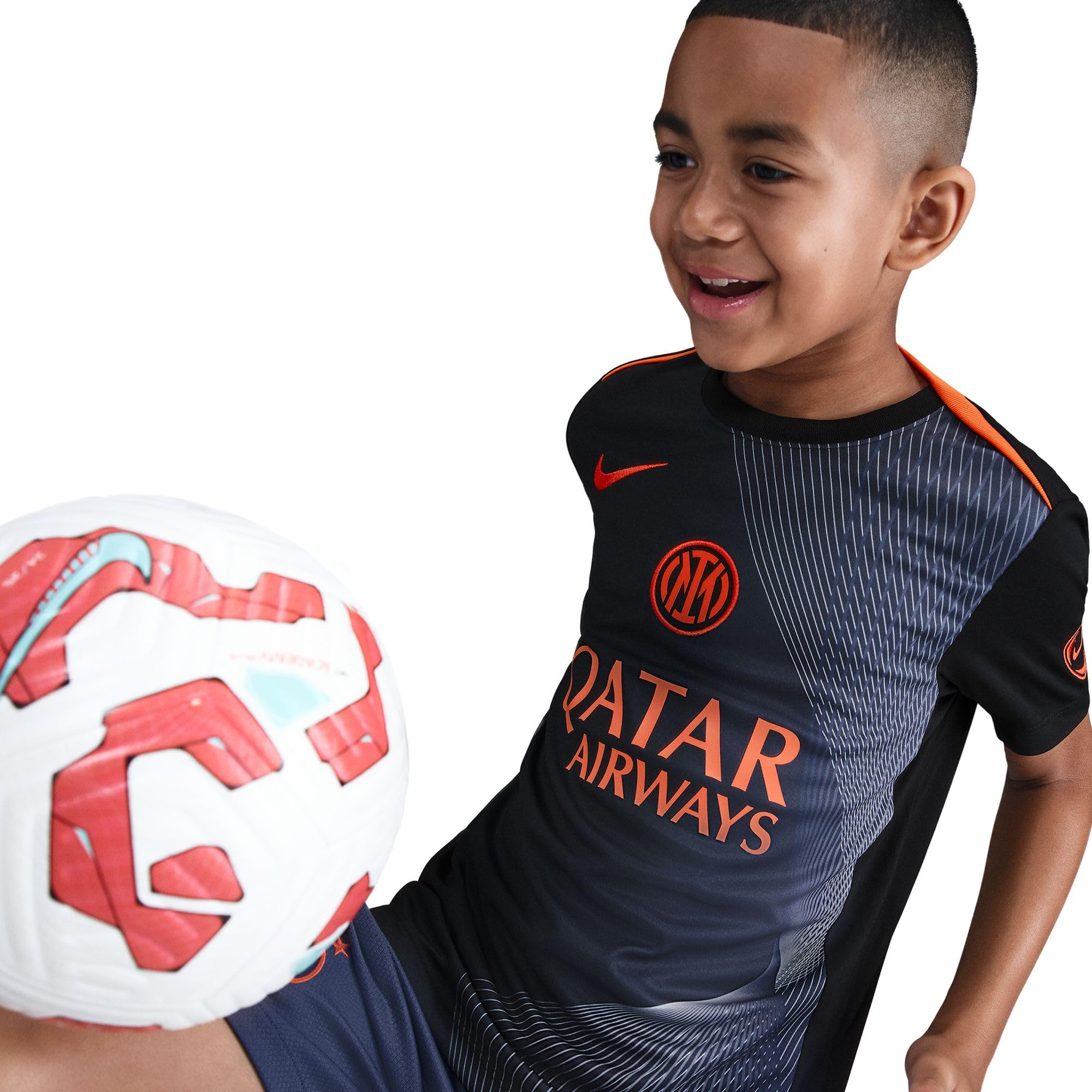 Camiseta de fútbol Inter Miland Academy Pro Third Nike Dri-FIT Total 90 Pre-Match para niños Mayores HM4188