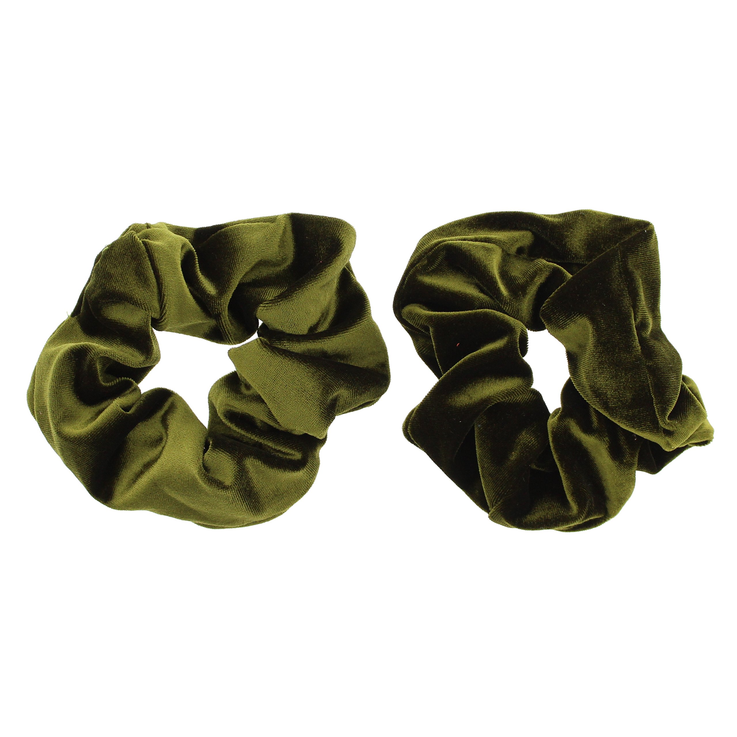Zac's Alter Ego Pair of Luxurious Velvet Hair Scrunchies - Variety of Colours