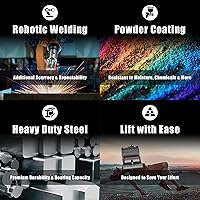 Vista 6 de Gato Torin hidráulico de botella 50 toneladas, Rojo