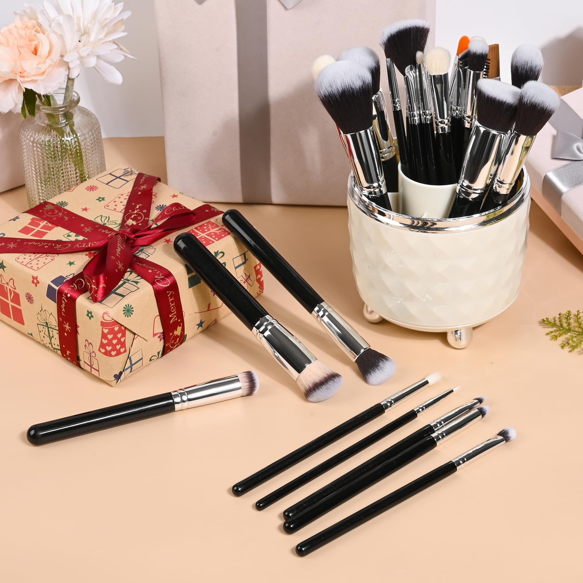 Kit de maquillaje, juego de herramientas de maquillaje multifuncional con brochas de maquillaje, brochas de maquillaje, juego de brochas de maquillaje, satisface las necesidades de maquillaje de todas
