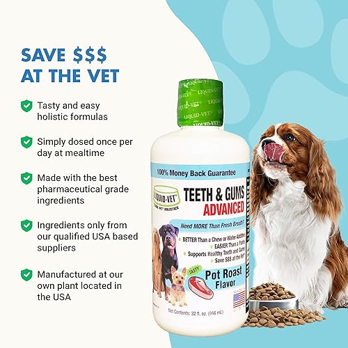 Miniatura 5 de Suplementos avanzados de dientes y encías para perros  Cuidado dental para perros  Cuidado bucal bucal  sarro + placa + gingivitis