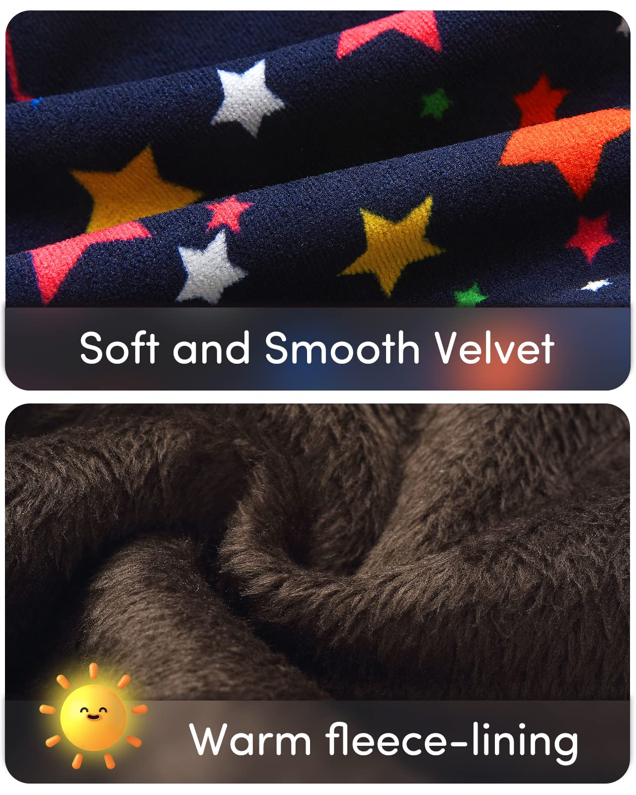 Adorel Leggings Felpati Invernali Bambina Confezione da 2