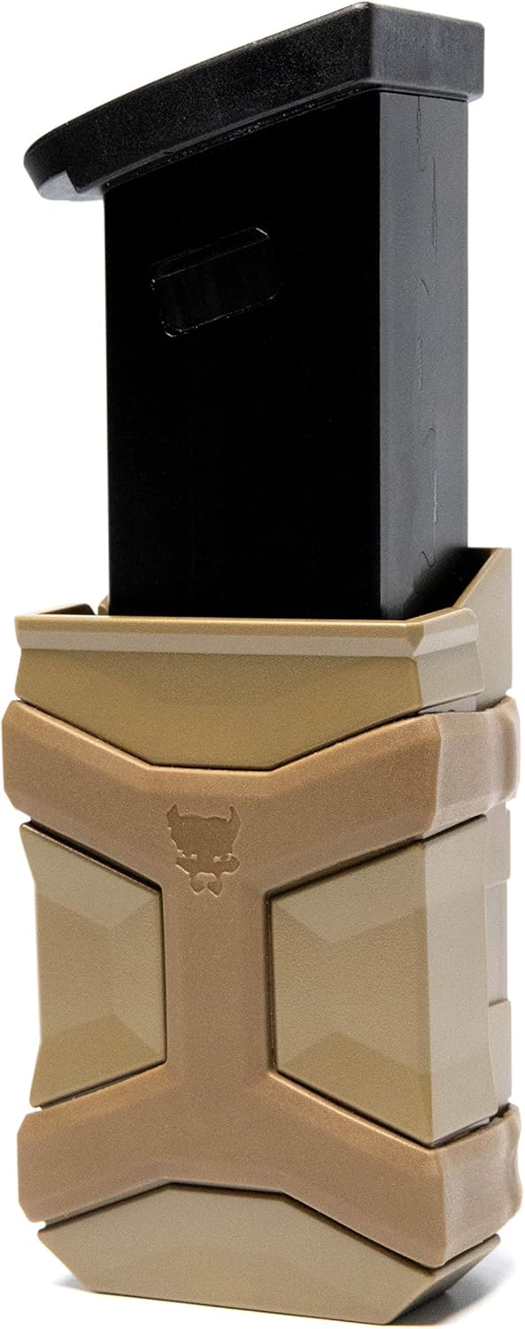 Universal Mag Carrier Gen 2, Single or Double Stack Mag Pouch, OWB or IWB Mag Holster, Ambidextrous, Mag Pouch for Belt, Fits Glock 9mm 1911 S&W Sig Sauer Beretta and More