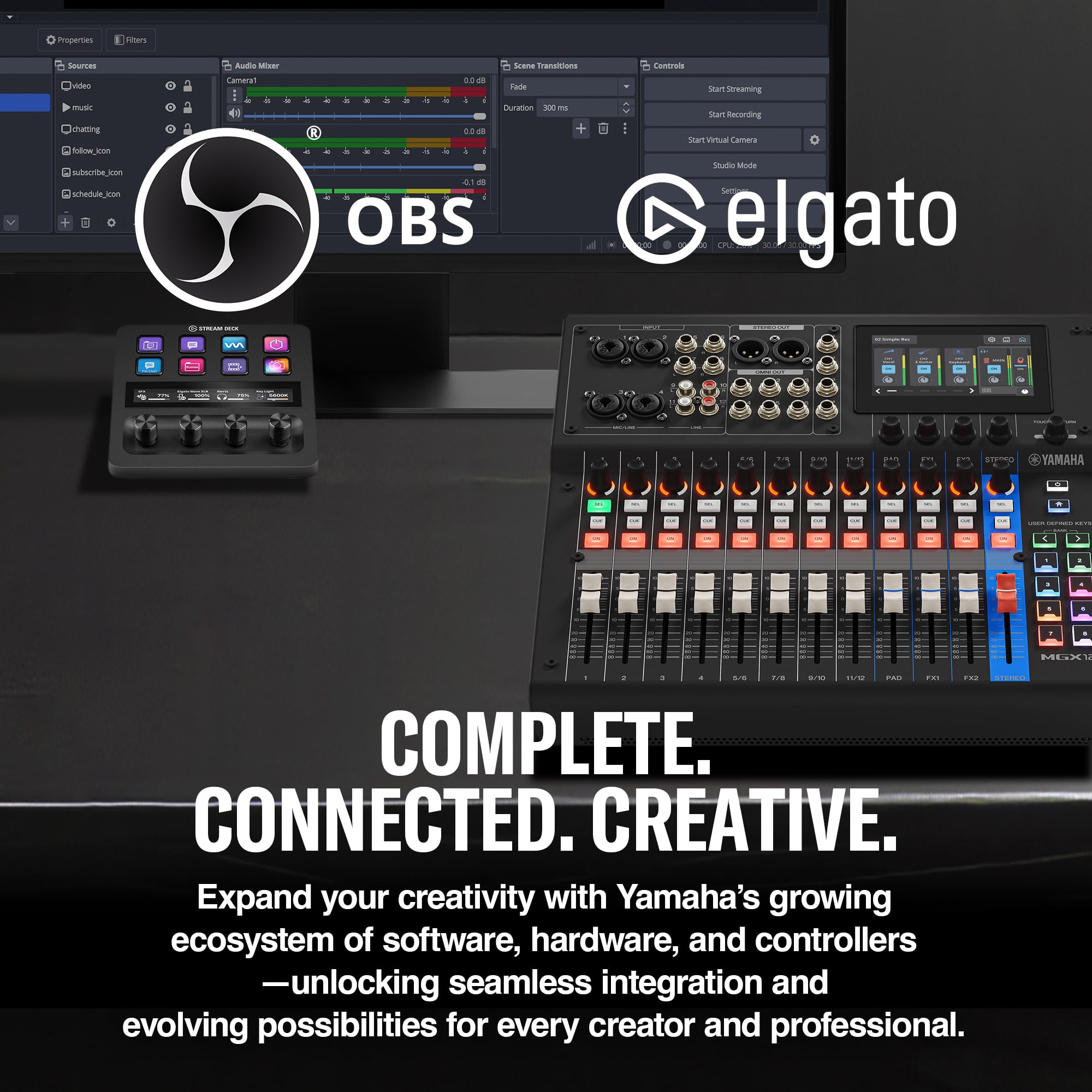 Amazon.com: Yamaha MGX12 18ch Digital Mixing Console, Dual USB-C