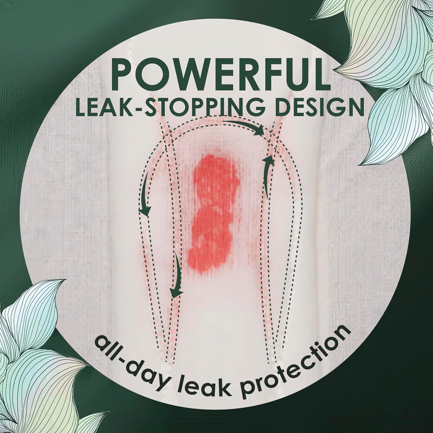 L. Ultra Thin Pads for Women, Organic Cotton Top Layer, Super Absorbency, Menstrual Pads with Wings, Made Without Synthetic Pesticides and Fragrances, 42 Count - Image 8