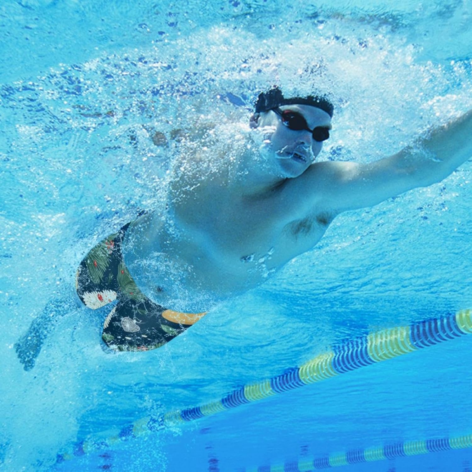 Christmas Elements Swimsuit Mens Swim Jammers Endurance Long Racing Training Swimsuit
