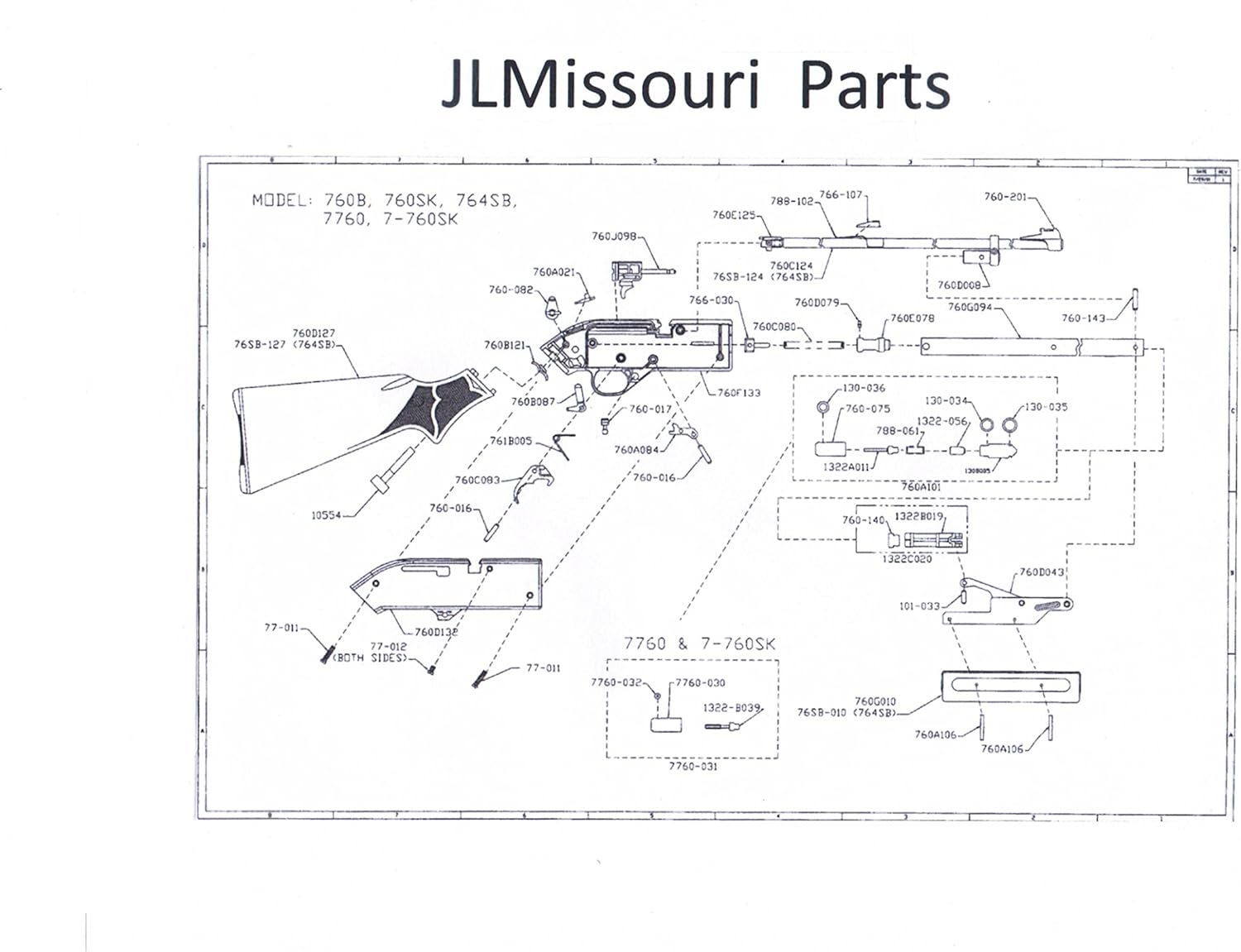 Amazon Com Jl Missouri Parts Crosman Pumpmaster 760 Bb - Crosman 760 pumpmaster parts diagram