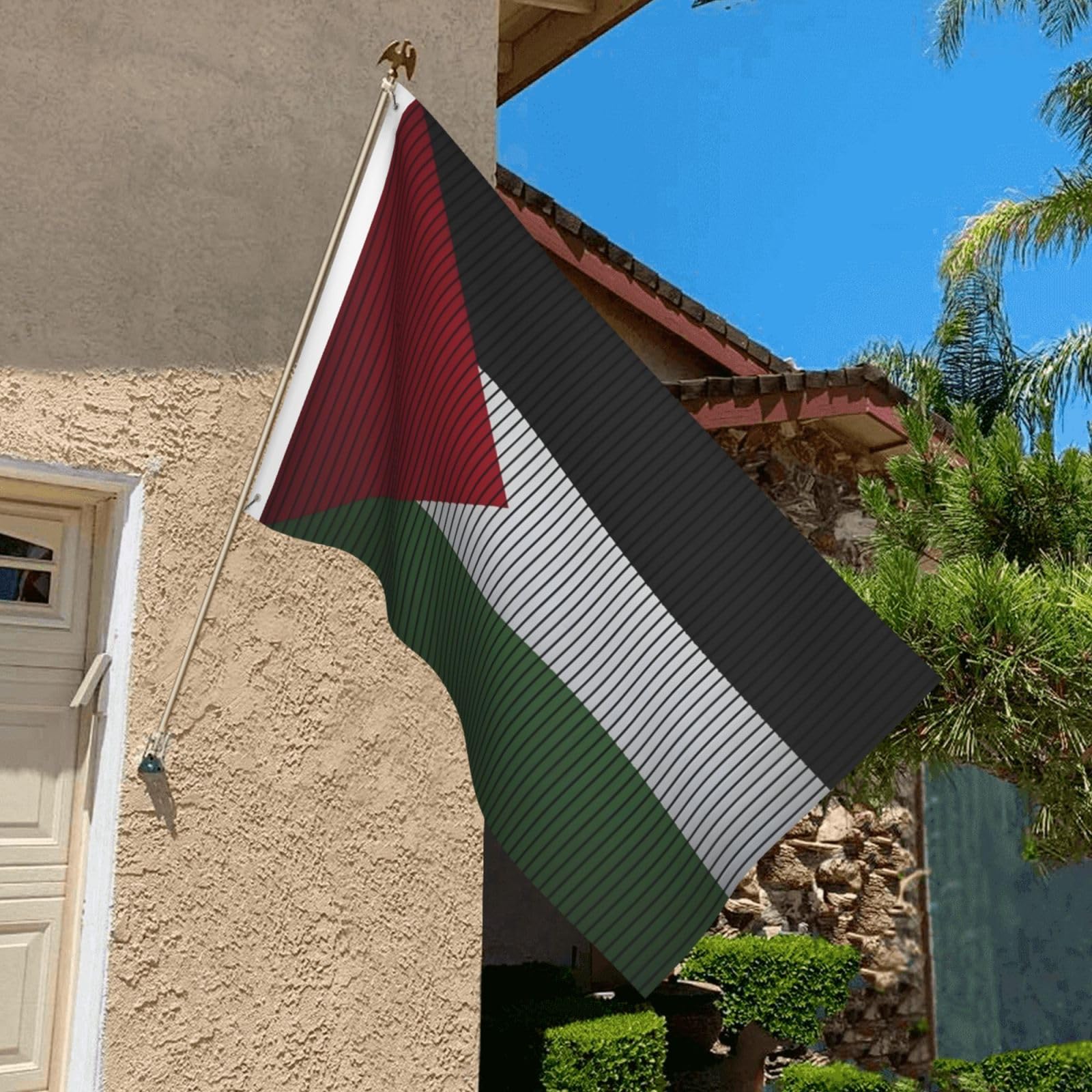 Mypowr Polyester 3x5ft Flag 3by5 Palestine Flag Painted Flag Double-Sided Flags Outdoor Decorative Fade Proof Flags (pickup cage)