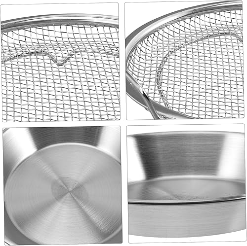 Miniatura 2 de Kisangel 1 juego de bandeja para hornear horno, colador de freidora de aire, recipientes para pasta, recipientes de galletas para alimentos, soporte