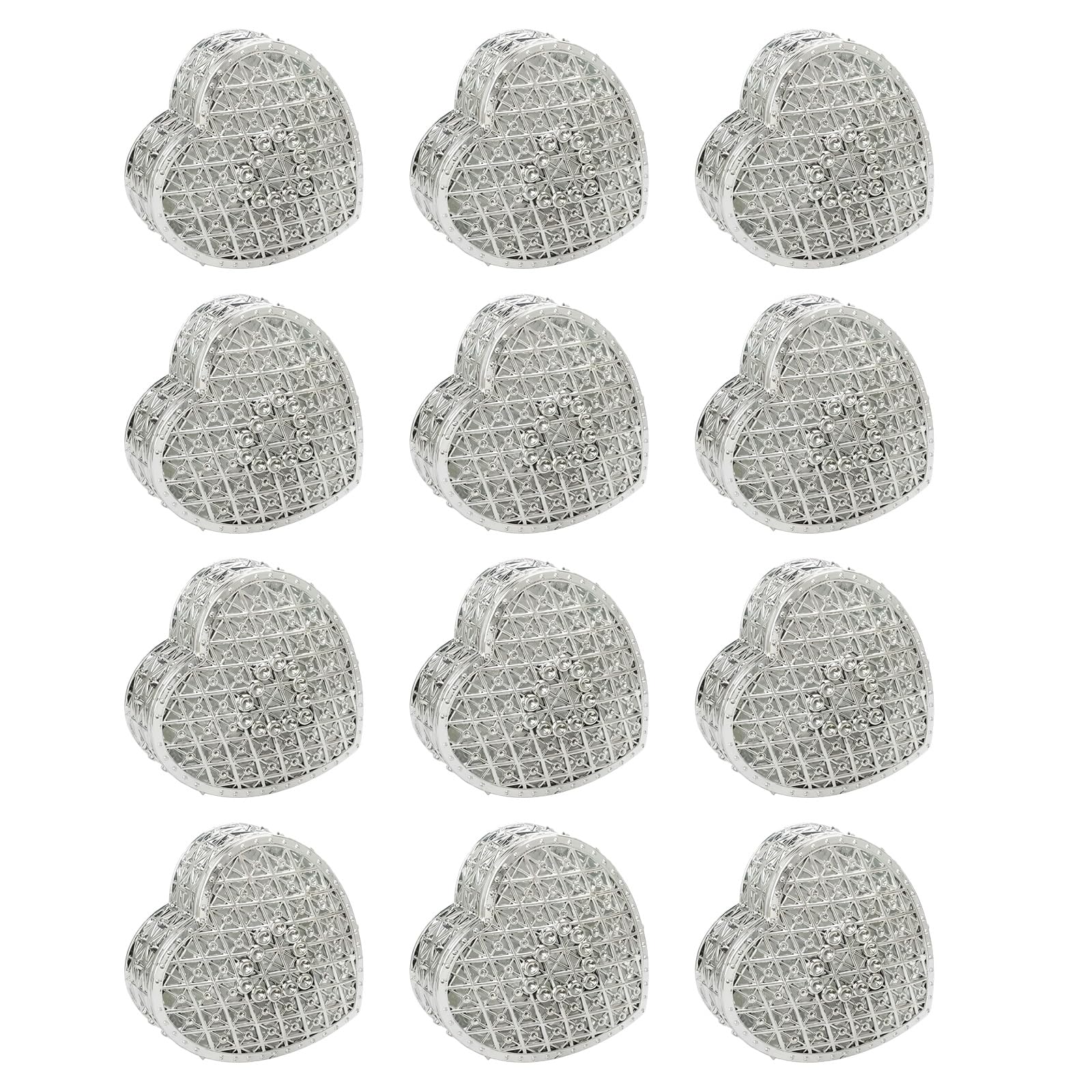 Sbshiouu Delicate Heart Patterned Candy Container Ideal for Wedding Party Decorations and Holiday Gift Giving European Fashion Candy Box