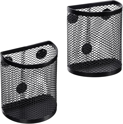 Portalápices, organizador de oficina con 3 compartimentos, organizador de casillero de malla metálica, taza para bolígrafo para oficina,