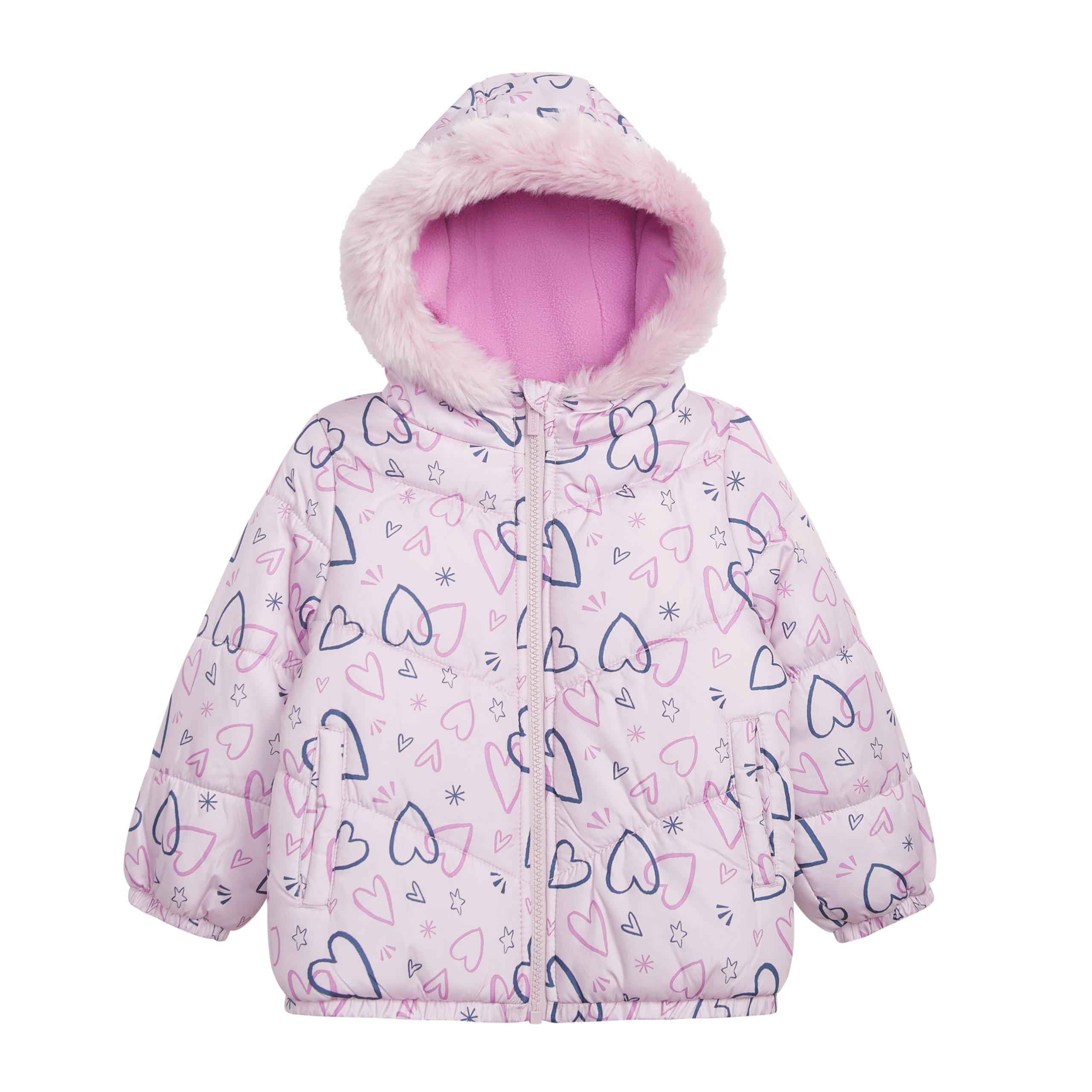 Carter's Mädchen Skianzug mit Lätzchen und Kapuzenjacke 2-teilig