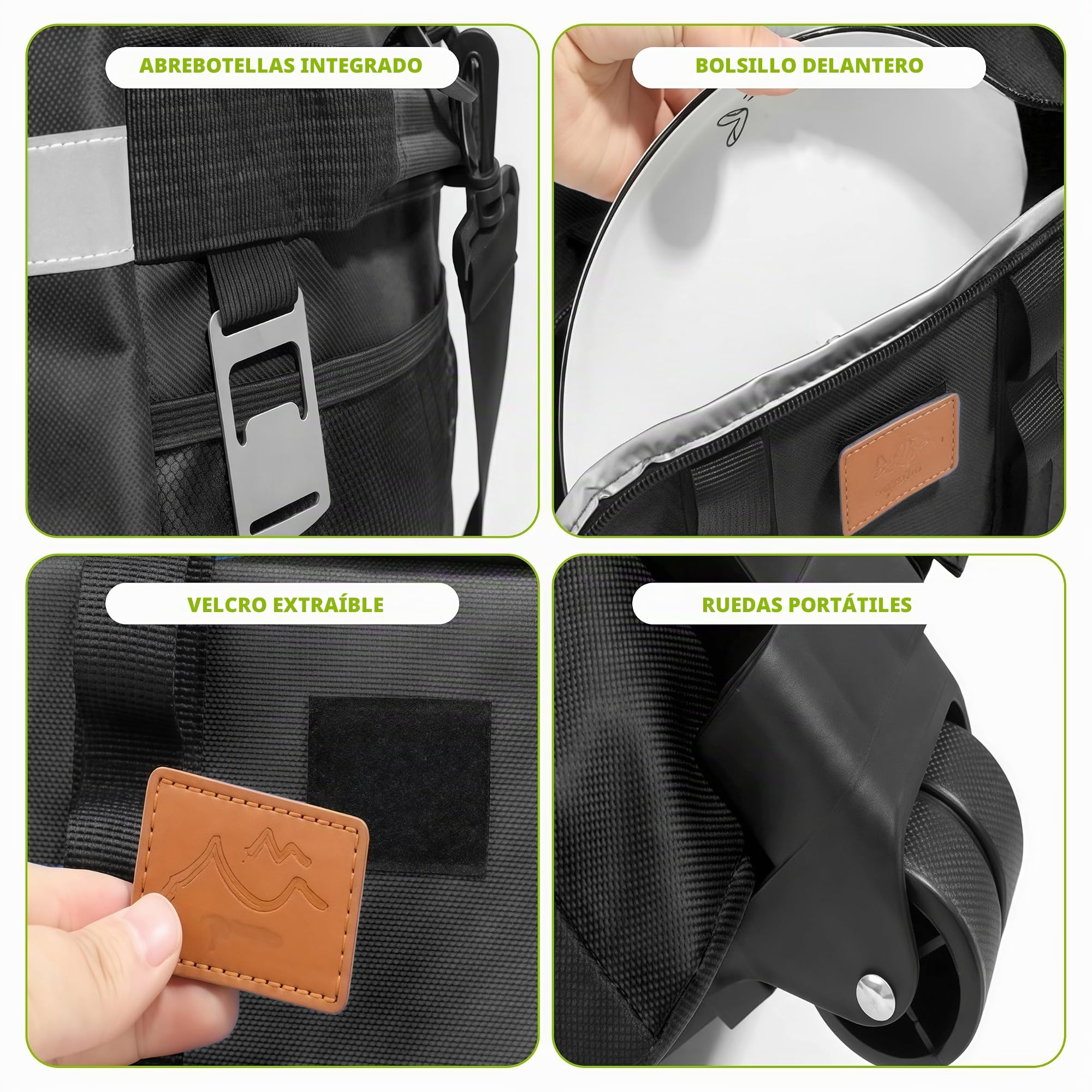 Bolsa Isotérmica Plegable con Ruedas 35 L