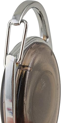 Miniatura 3 de ADVANTUS Carrete retráctil para tarjetas de identificación estilo mosquetón, se extiende 30 pulgadas, paquete de 12, color ahumado (75551)