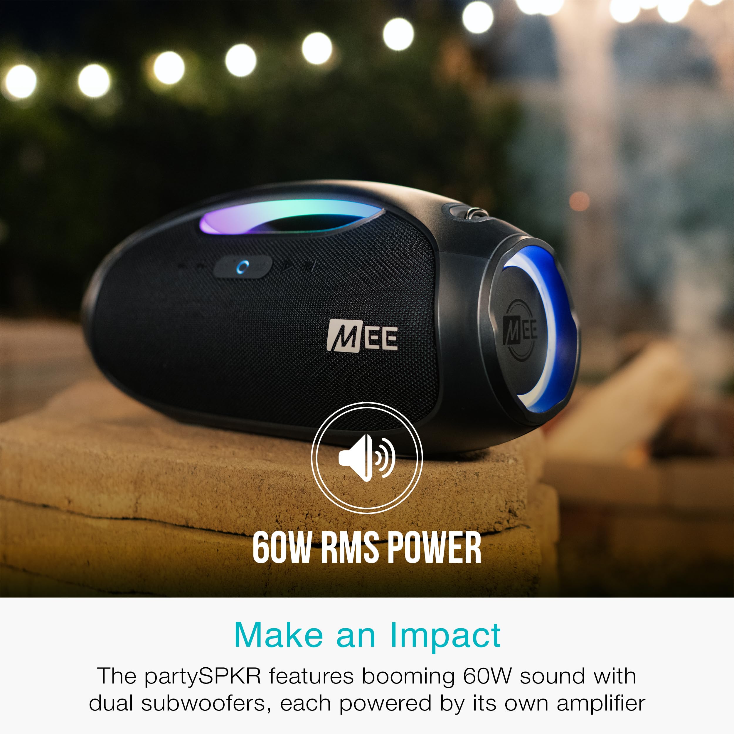 Amazon.com: MEE Audio PartySPKR Bluetooth Wireless Speaker