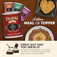 Vista 6 de Fromm Comida para perros con paté de carne de res y cebada - Comida húmeda prémium para perros - Receta de carne de res - Caja de 12 latas