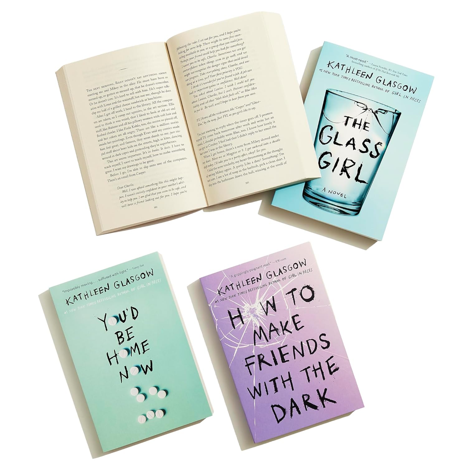 Kathleen Glasgow 4-Book Boxed Set: Girl in Pieces; How to Make Friends with the Dark; You'd Be Home Now; The Glass Girl - Image 4