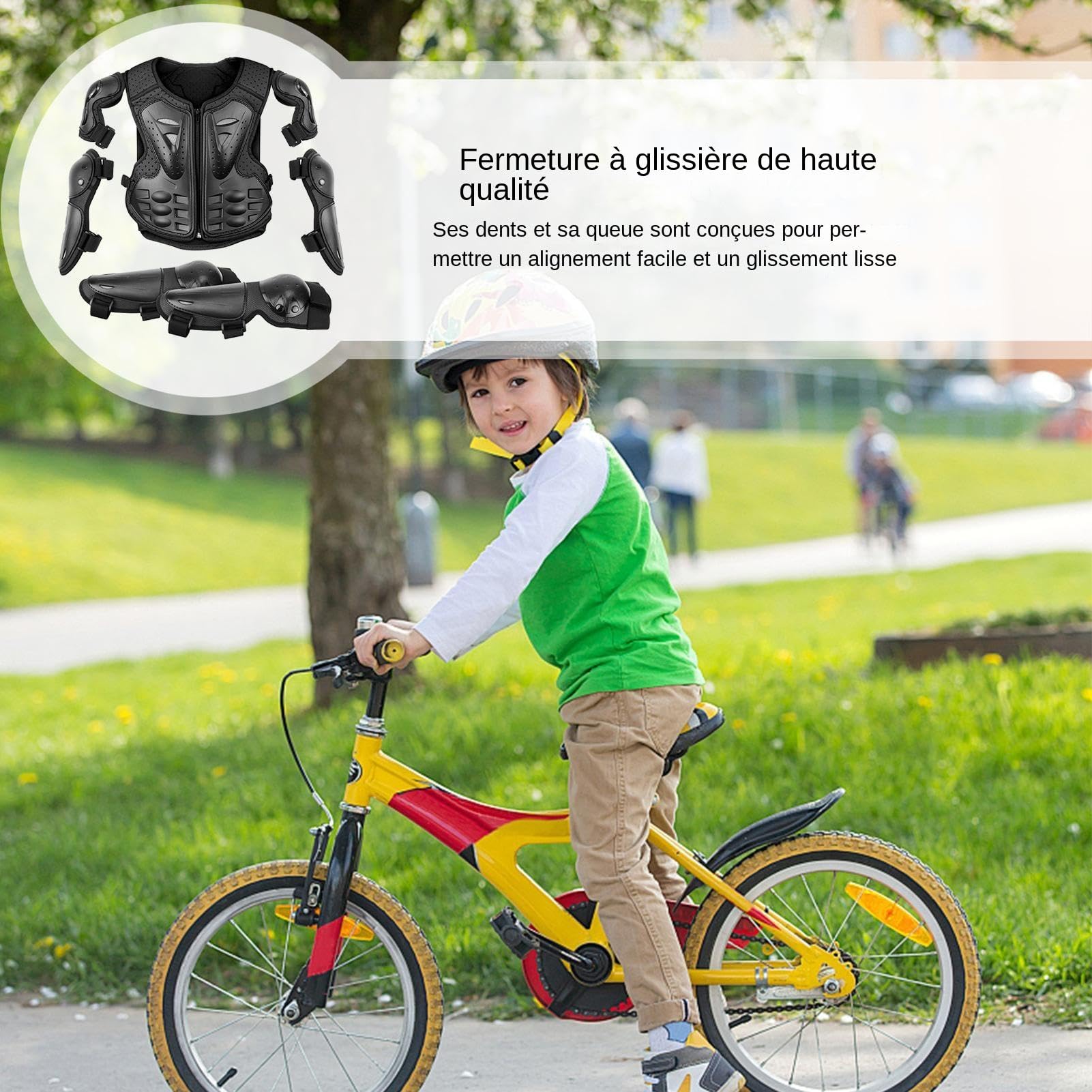 Protecteur de Moto pour ,équipement de Moto pour | Équipement de Cyclisme | pour | Combinaison de Bras de Moto pour , équipement de Cyclisme Hors Route, coudières, genouillères, Protection de Poitrine,