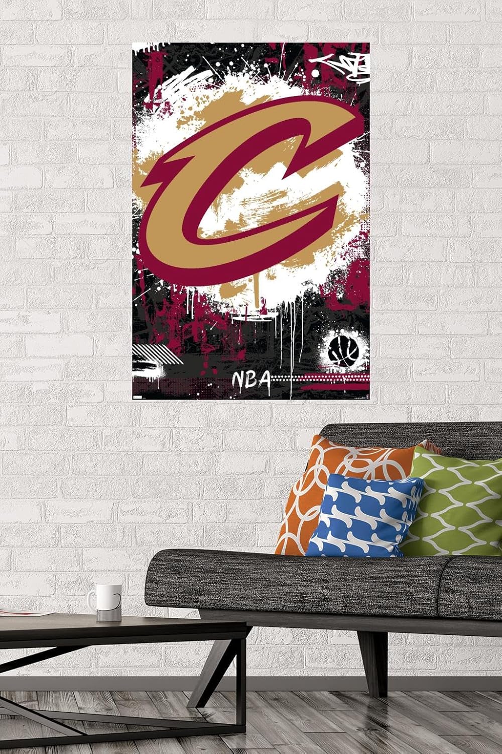 NBA Cleveland Cavaliers - Maximalist Logo 23 Wall Poster, 34L" x 22.4W", Unframed Version - Image 2