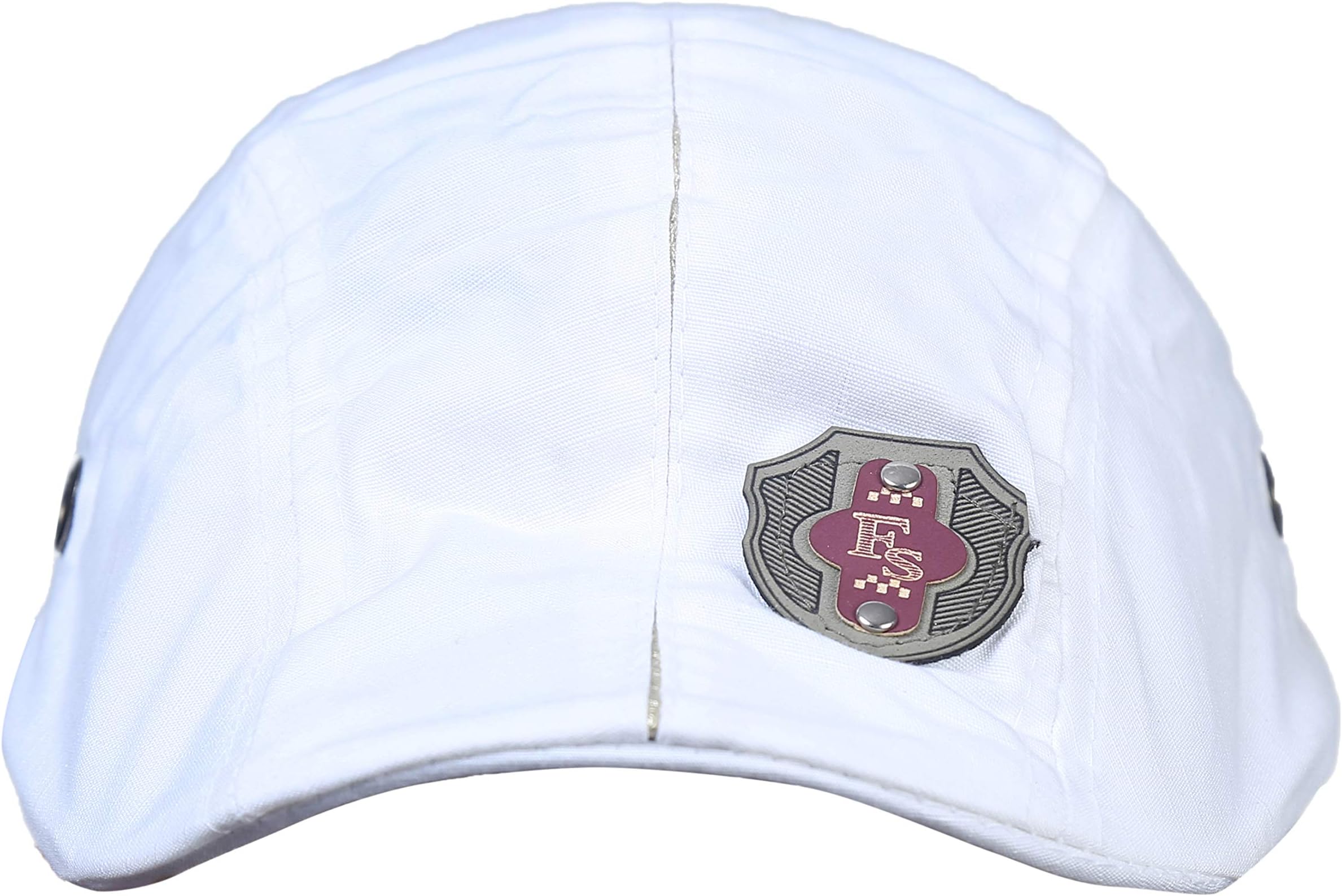 Men's Cotton Golf Cap (Pack of 1) (CL-01_White_Free Size)