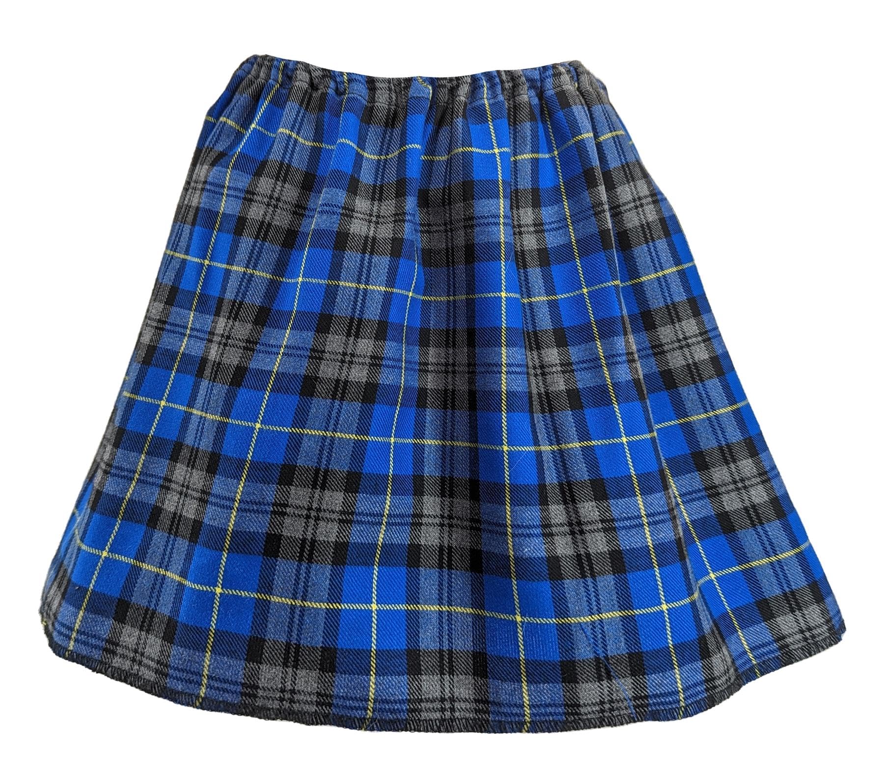 The Dragons Den Adults Tartan 14" Length Sports Skirt Pub Golf Tennis Hen Party Fancy Dress [Blue Hunting S-M]