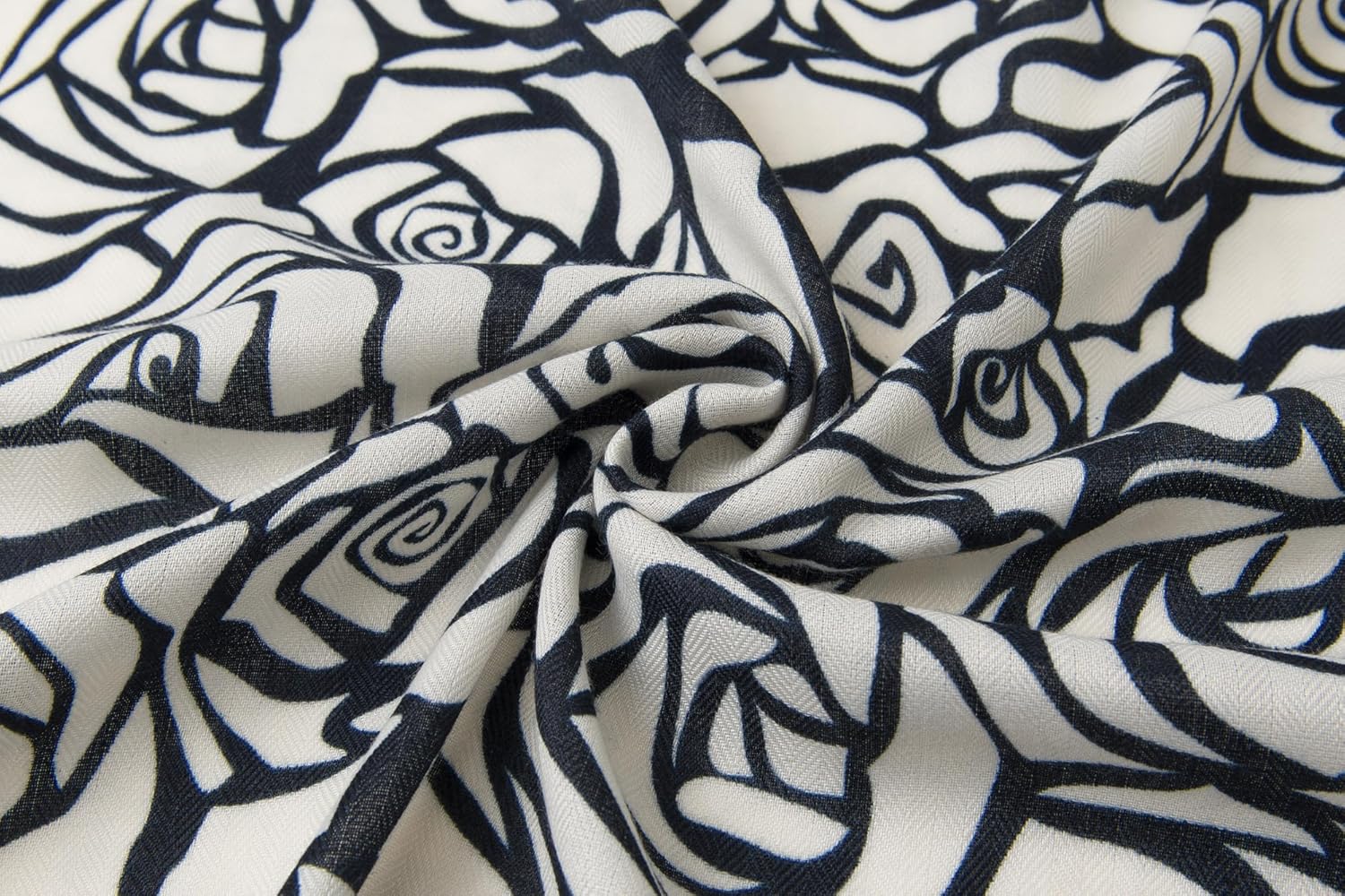 Wool Feel Square Scarf Wrap - Featherlight & Wrinkle-Free, 35"x35" Shawl for Travel & Office. Ready-to-Gift. - Image 4