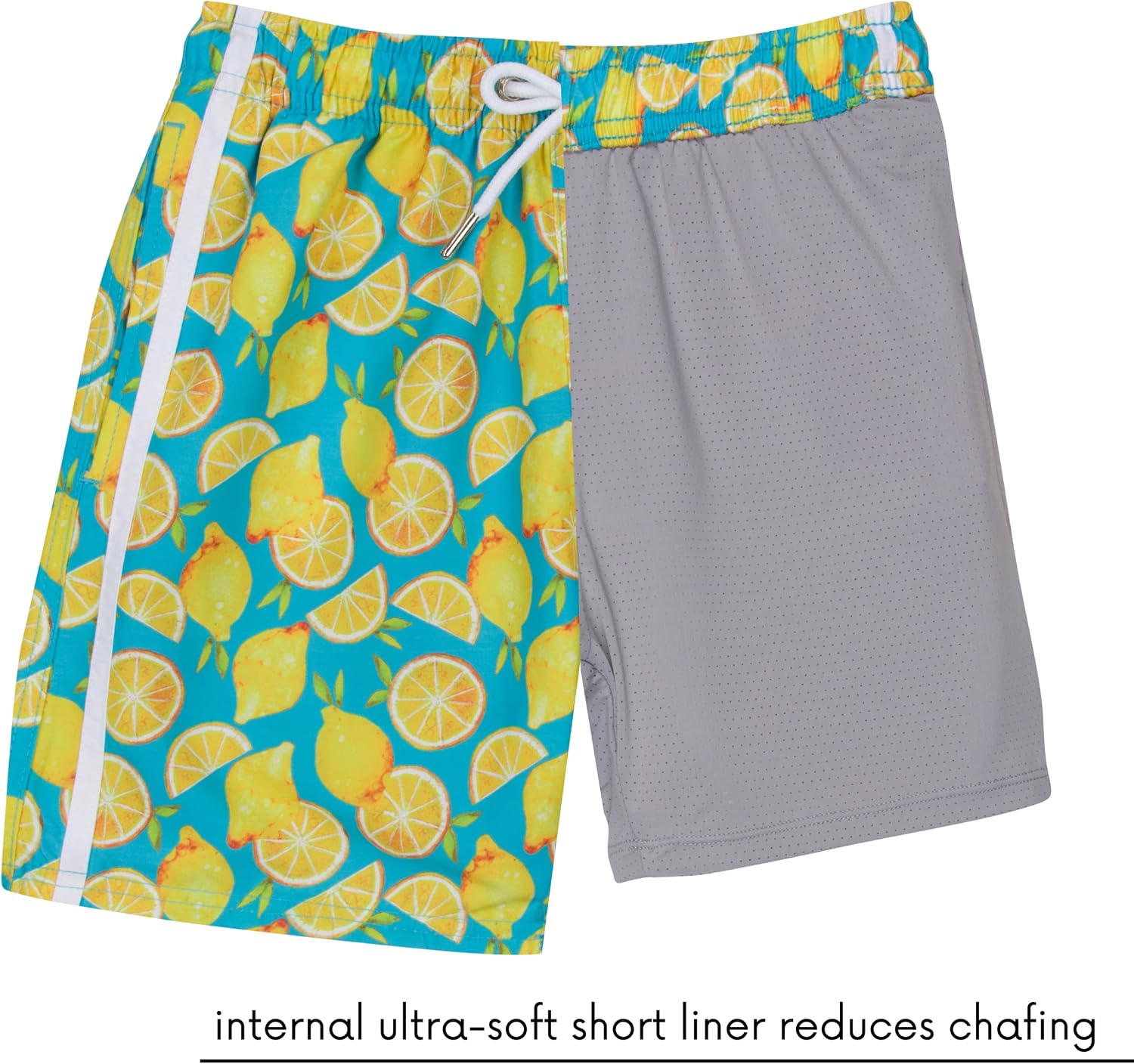 SwimZip Men's Swim Shorts with Boxer Brief Liner and UPF 50+ Sun Protection