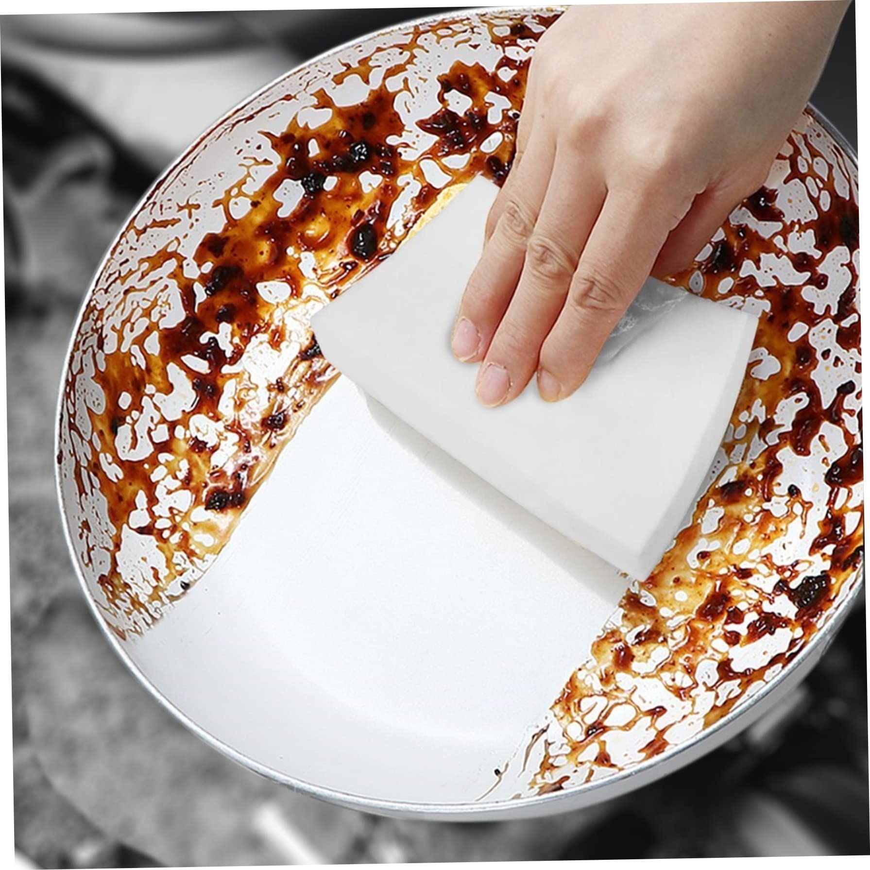 Magischer Schwamm-Radiergummi, 100 Stück, magische Schwämme zum Reinigen, Radiergummi-Pad, 10, 2 x 6, 1 x 2, cm, Allzweck-Power-Scrub, kratzfreier Reinigungsschwamm für Küche, Badezimmer, Wand.