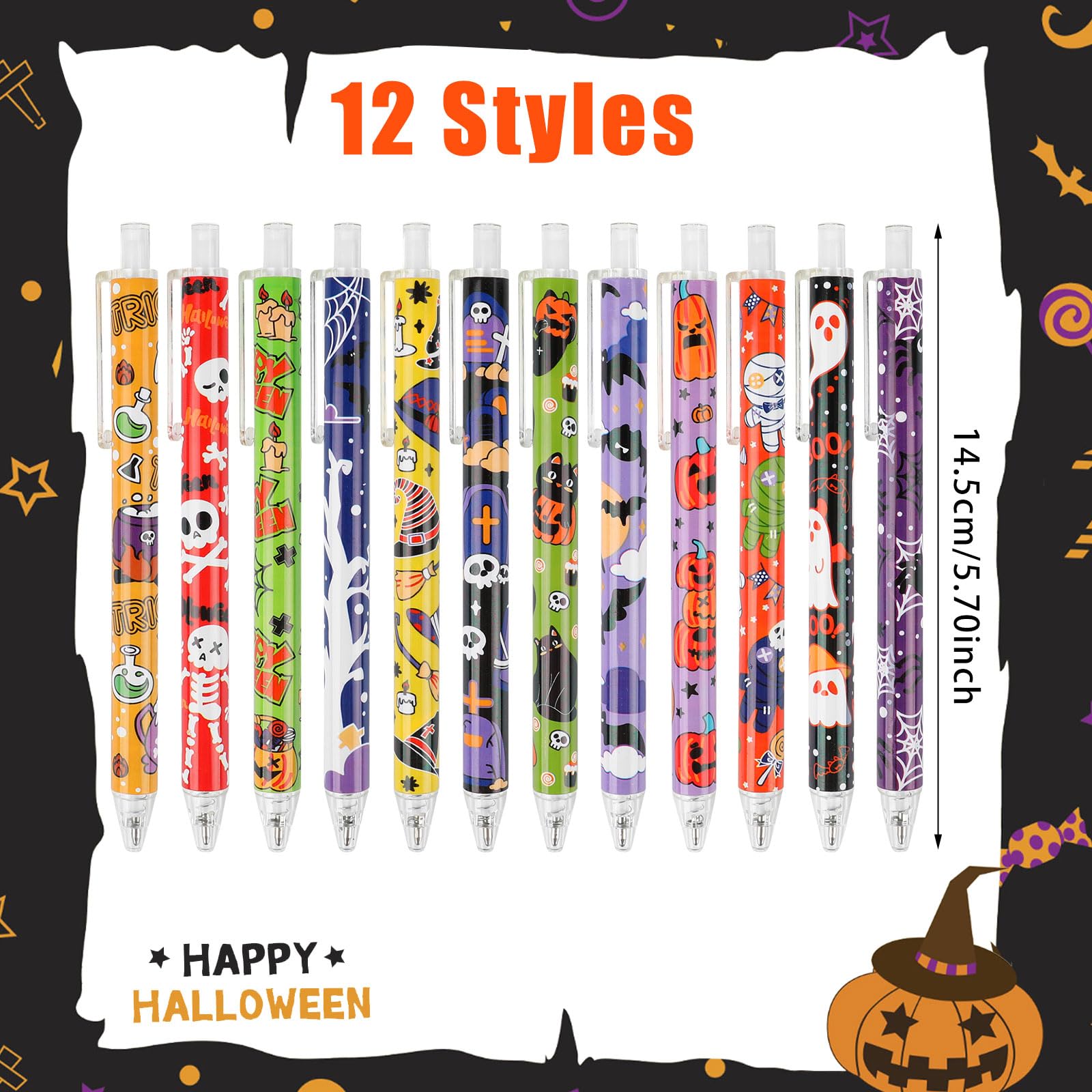 Amazon.com : CCINEE 36 Pack Halloween Ballpoint Pen Bulk, Cute