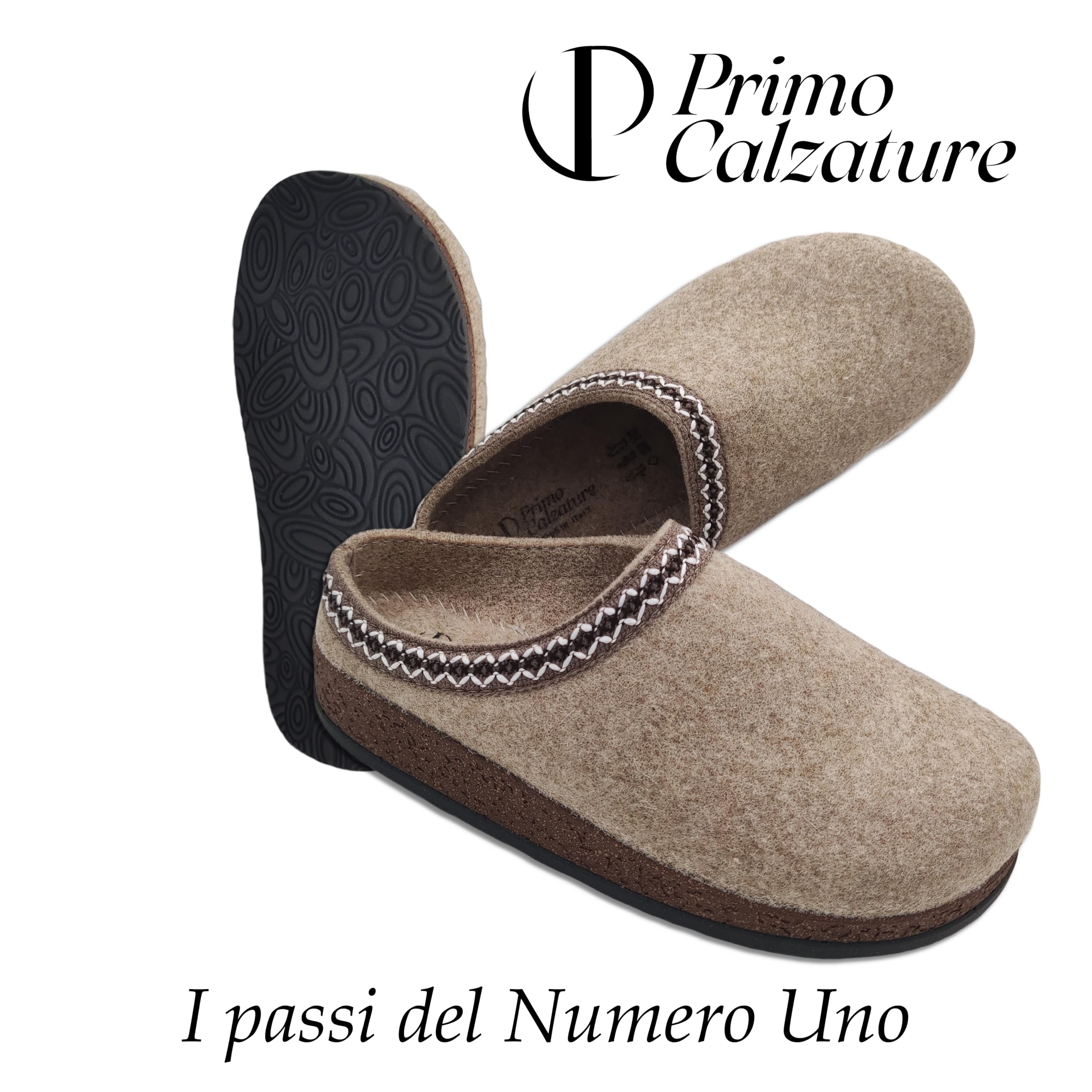 Le Viennesi Pantofole Donna Invernali, Ciabatte in Lana Cotta per Casa, Artigianato Sostenibile Made in Italy