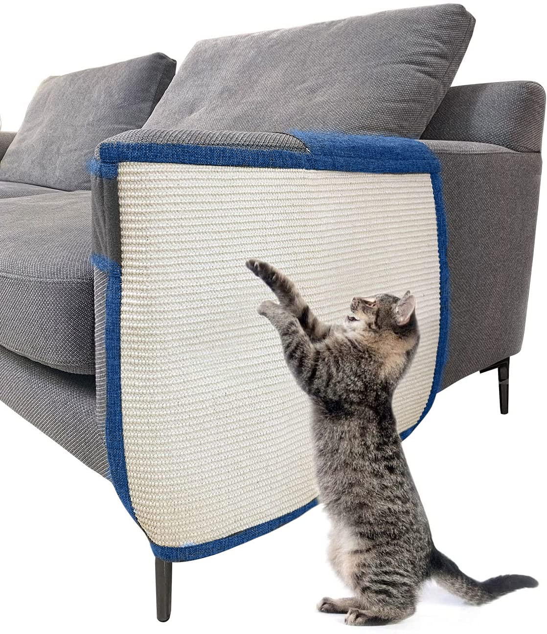 Protector de sofá contra arañazos de gato con sisal natural para proteger muebles, sofá, silla, sofá, gato, mascota, regalo