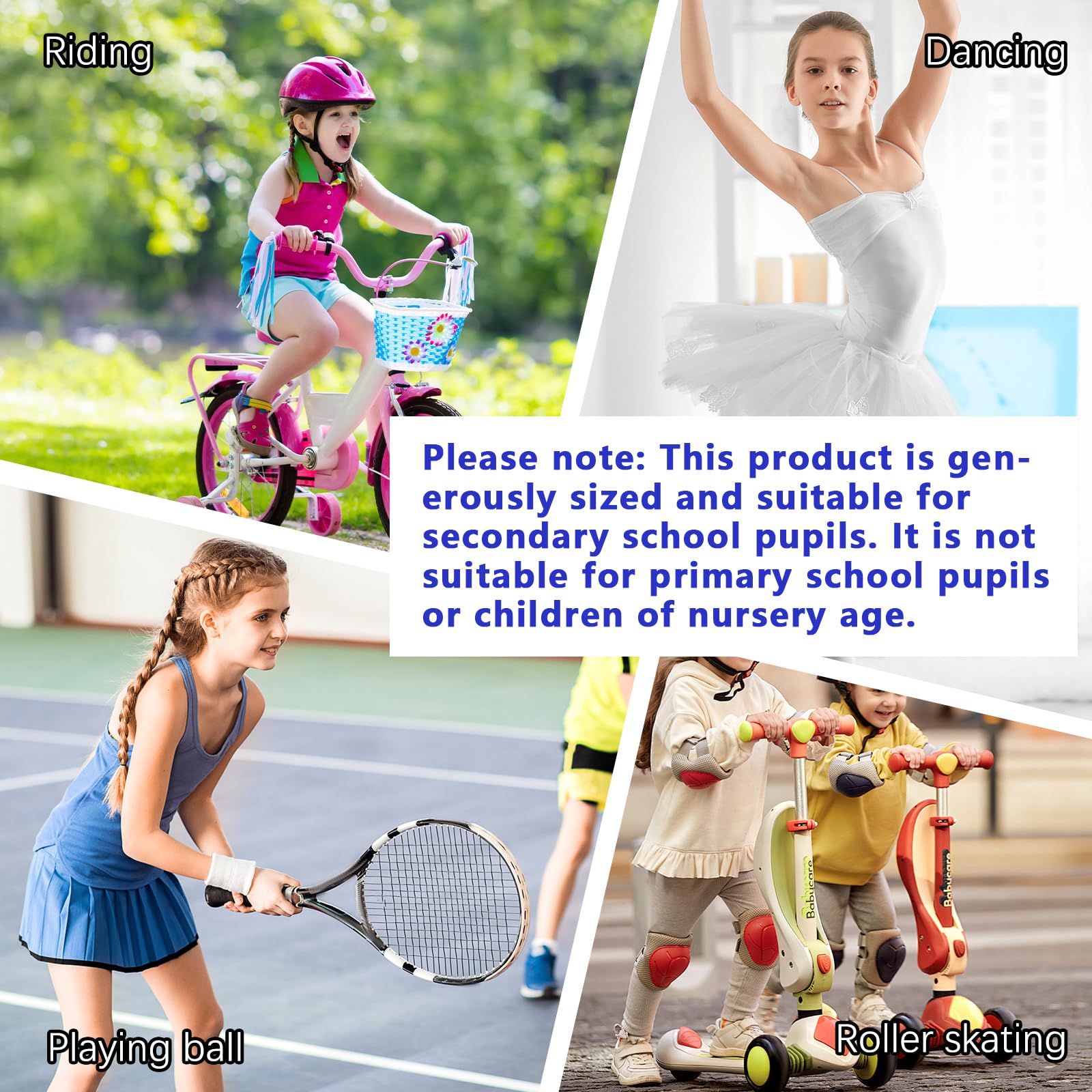 Leikedun 2 paia di cavigliere/calze di supporto per studenti delle scuole medie (13-19 anni) – Con supporto dell'arco plantare, calze sportive elastiche per basket, calcio e corsa – Blu/Nero